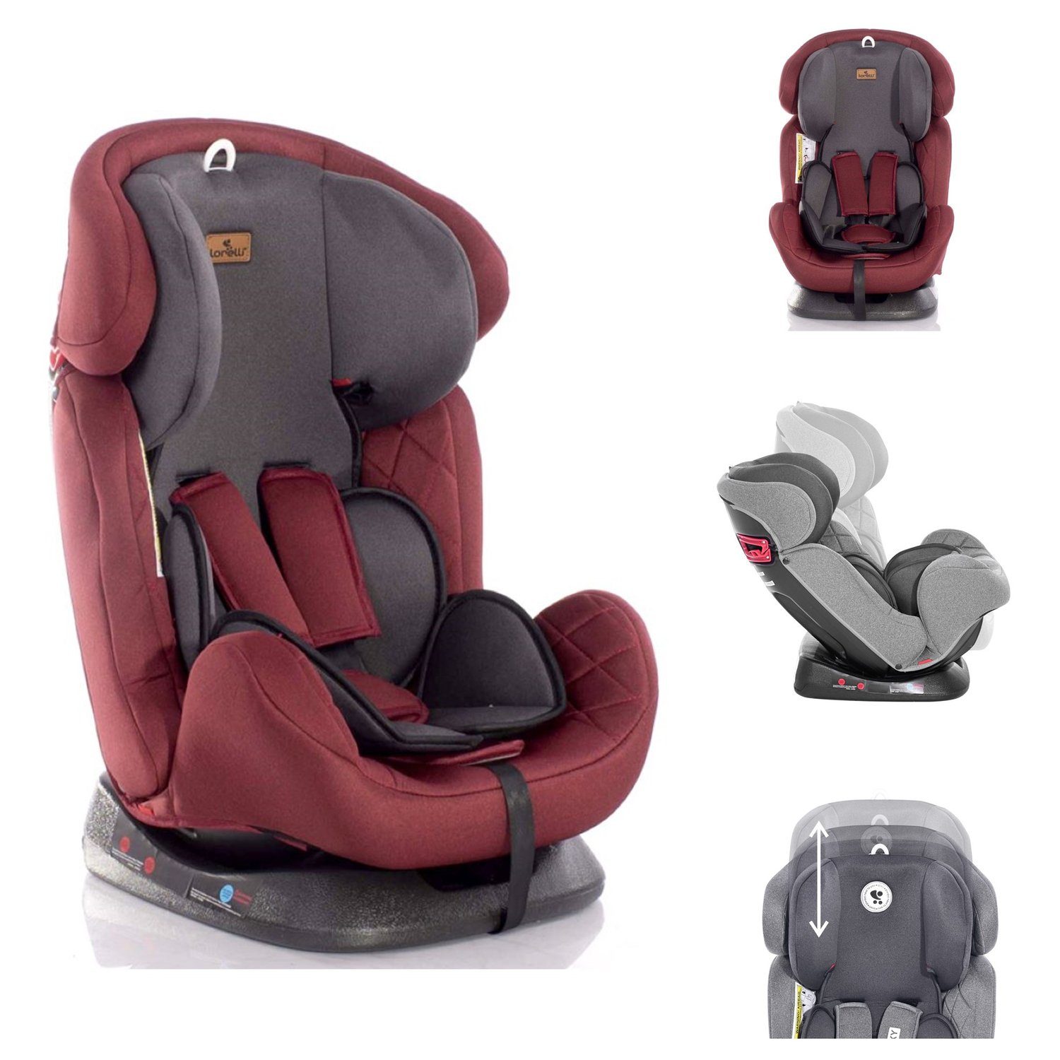Lorelli Autokindersitz »Kindersitz Galaxy Gruppe 0+/1/2/3«, bis: 36 kg, (0  - 36 kg) Kissen Reboard verstellbar online kaufen | OTTO
