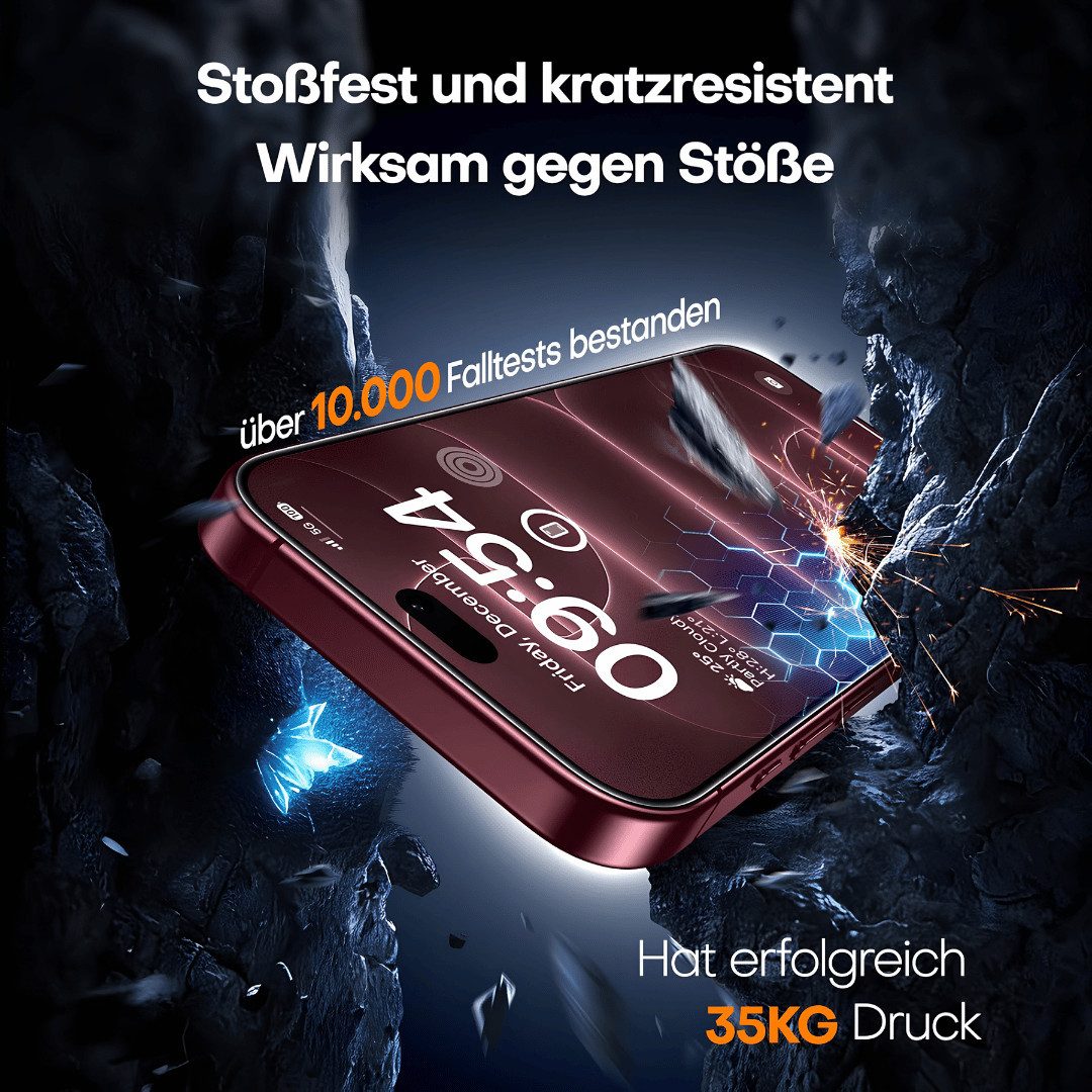 SmartUP Smartphone-Hülle + 2x Schutzglas für Apple iPhone 18 Pro Max Panzerfolie Display Case 6,9, integrierter Kameraschutz, präzise Aussparungen – Bild 3 von 5