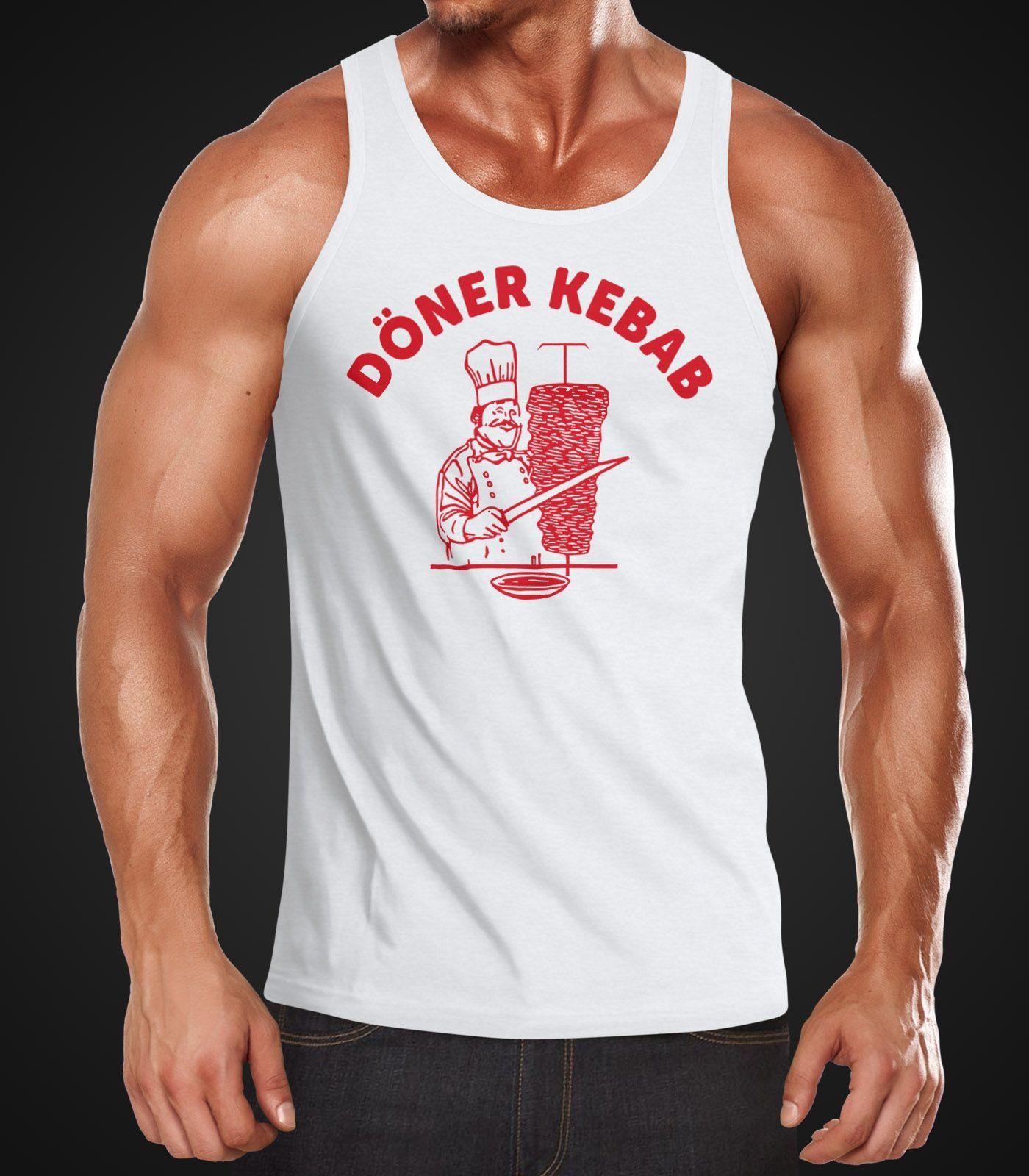 MoonWorks Tanktop Herren Tanktop Döner Kebab günstig online kaufen