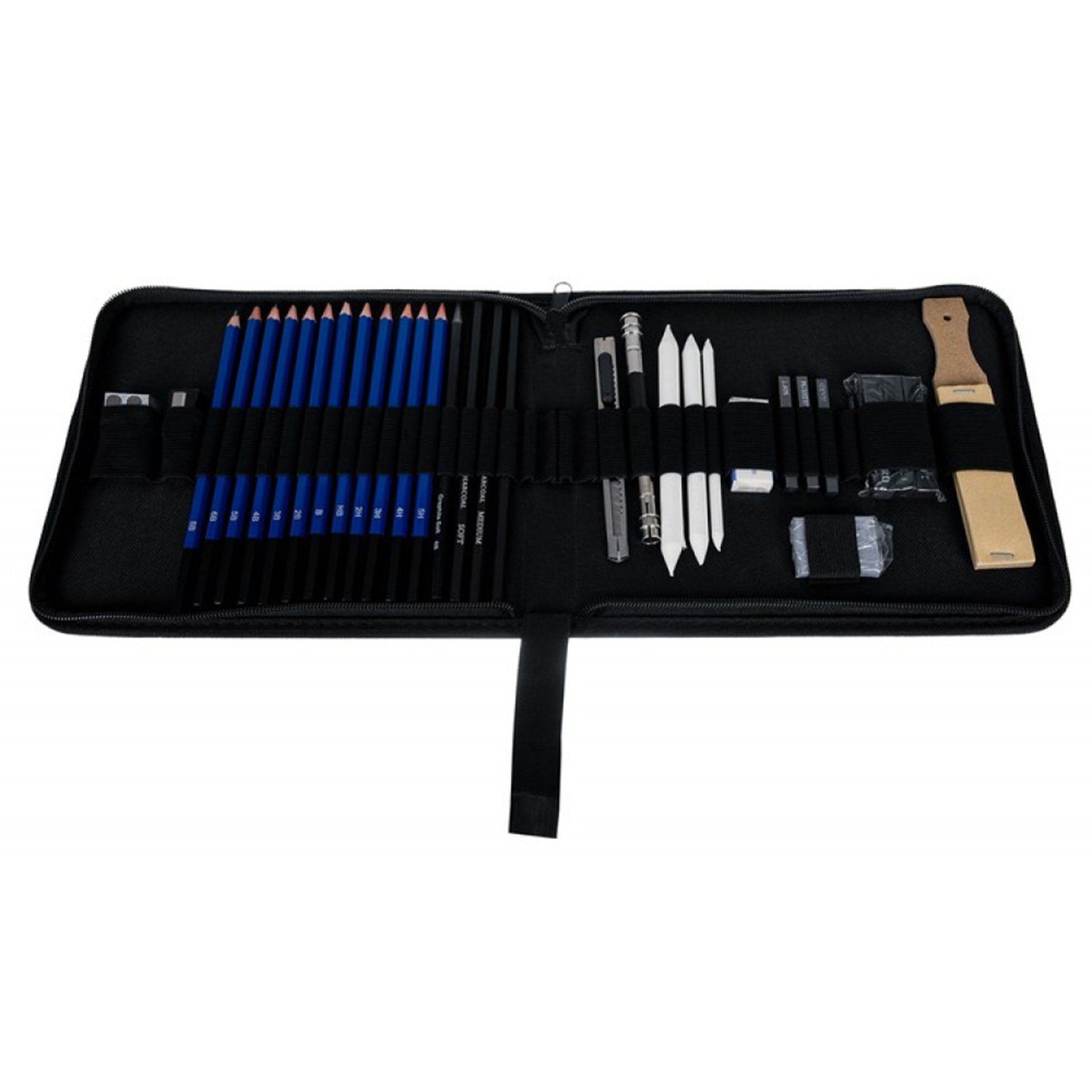 TSB Werk Bleistift Zeichnen Set Skizzierstifte Bleistifte 32 tlg Set, (32-tlg), Skizzieren, Malen, Zeichenstift – Bild 5 von 5