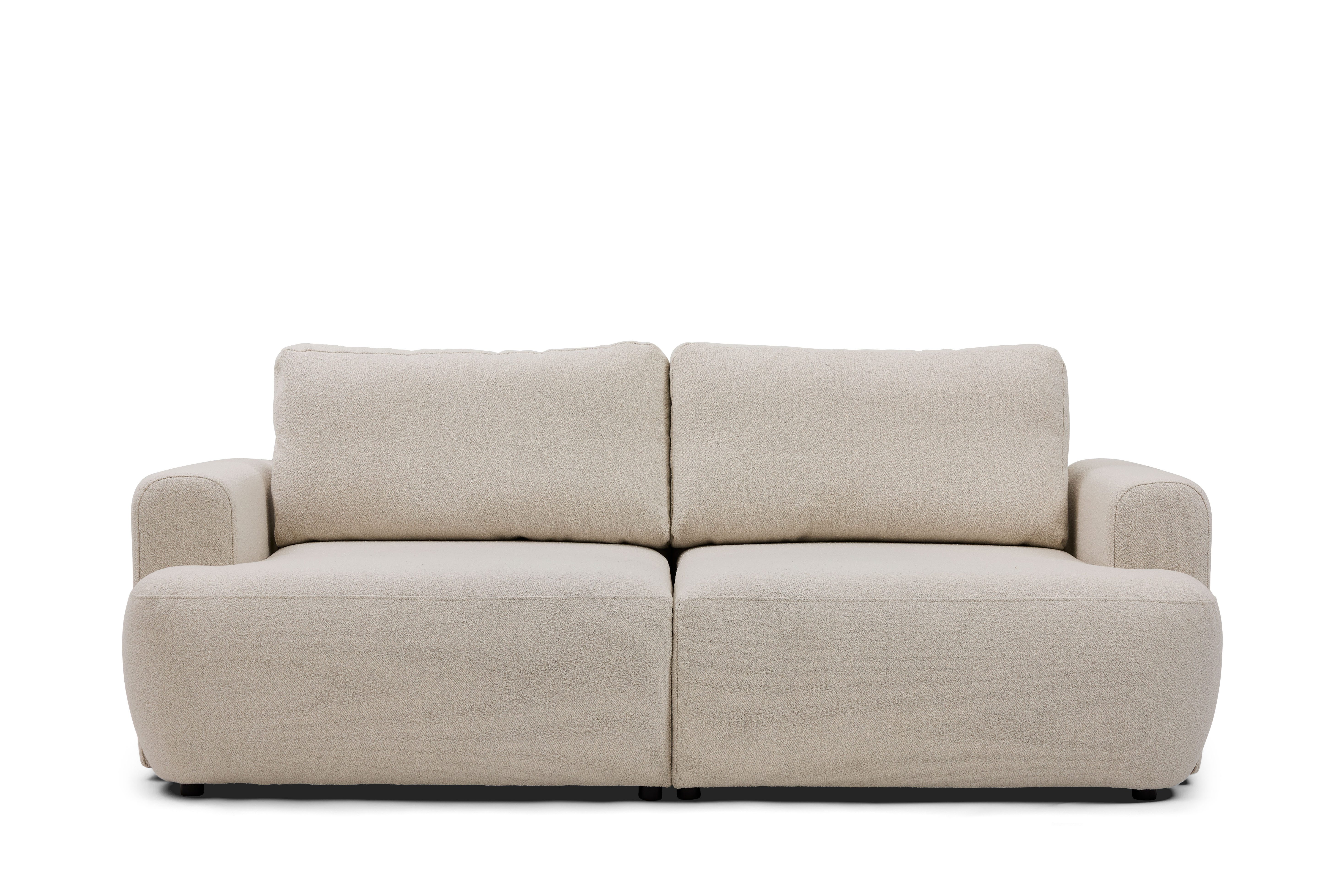 TOM TAILOR HOME Big-Sofa SO SOFT SOFA – klare organische Form mit ausgewogenem Sitzkomfort, 225/287 x 110 cm, im schönen Boucléstoff SLO