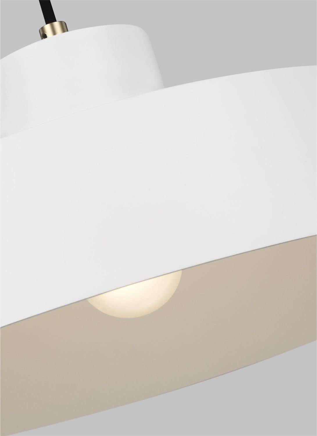 Weiß Metall Modern Leuchtmittel, Licht-Erlebnisse E27 Hängelampe Hängeleuchte ohne Pendelleuchte EDUDI,