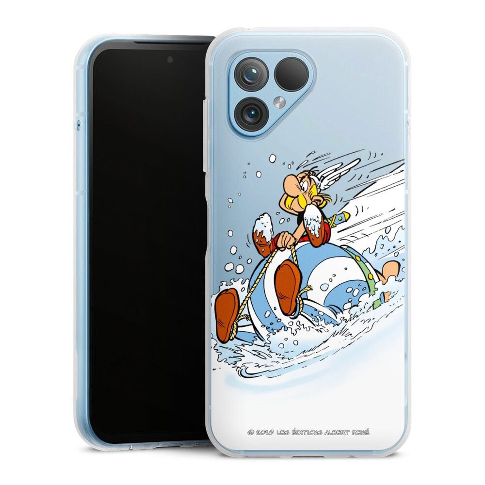 DeinDesign Handyhülle Asterix Obelix Kindheit Astérix & Obélix Luge, Fairphone 5 Silikon Hülle Bumper Case Handy Schutzhülle