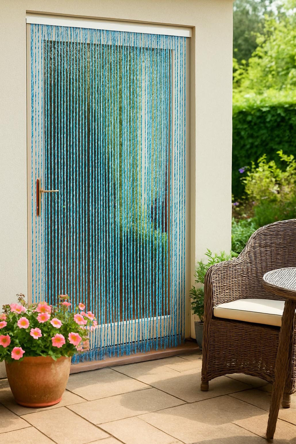 Kobolo Türvorhang Vorhang Insektenschutz RAINBOW 100x230 cm Kunststoff bunt, Türgardine (1 St), Ösen, 80 Stränge