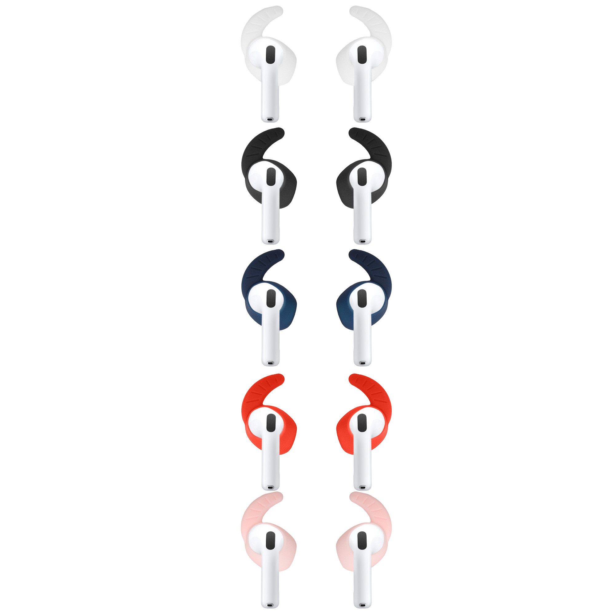 kwmobile Etui kwmobile 5 Ohrhalter kompatibel mit Apple Airpods 4 - Ohrbüge günstig online kaufen