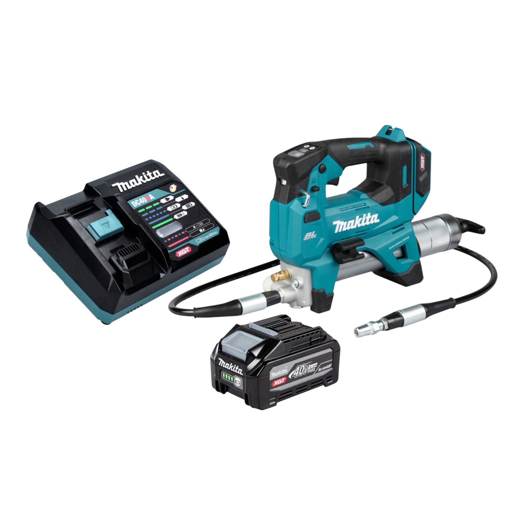 Makita Werkstattpresse GP 001 GU101 Akku Fettpresse 40 V max. 690 bar Brushless