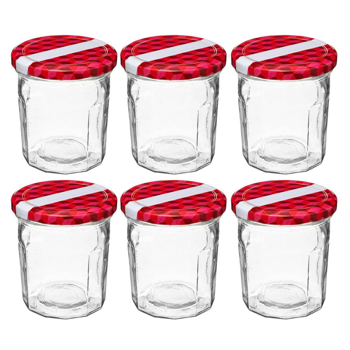 5five Simply Smart Vorratsglas Einmachgläser, 6er-Set, 280 ml, Glas, (einzeln, einzeln)