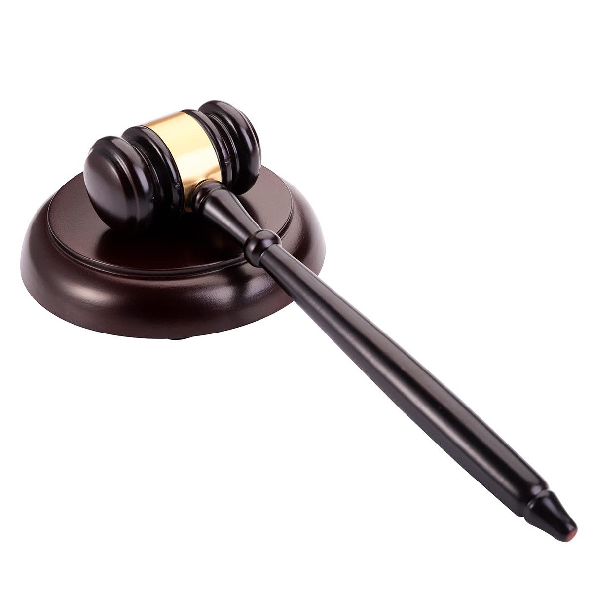 DOPWii Kinder-Hammer Auktionshammer aus Holz, Richterhammer & Resonanz Blockhammer, (1-tlg), Premium Holzhammer, für Anwälte, Richter, Auktionen