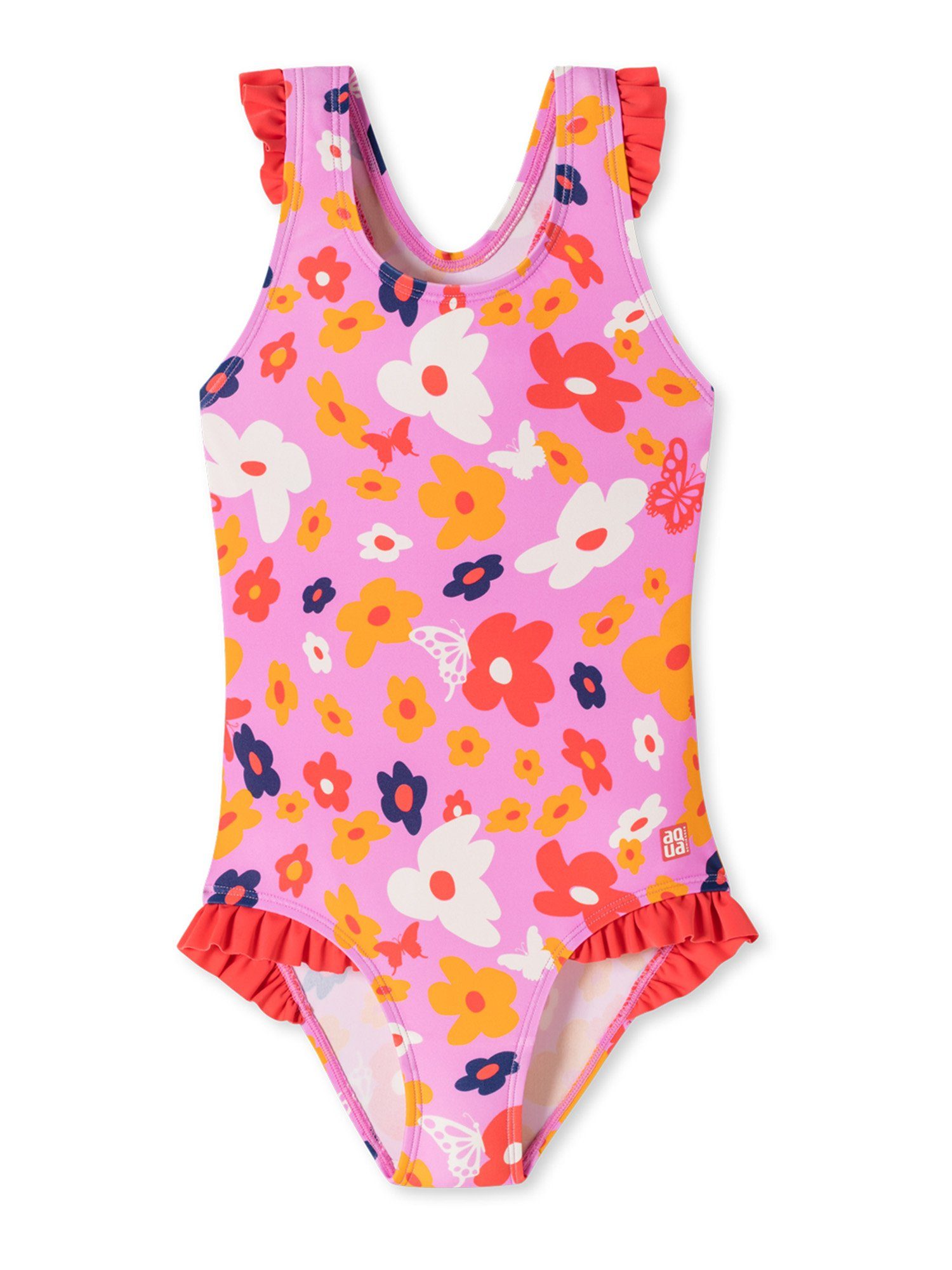 Schiesser Badeanzug Aqua Kids Girls Bade-Anzug Schwimmen bauchweg