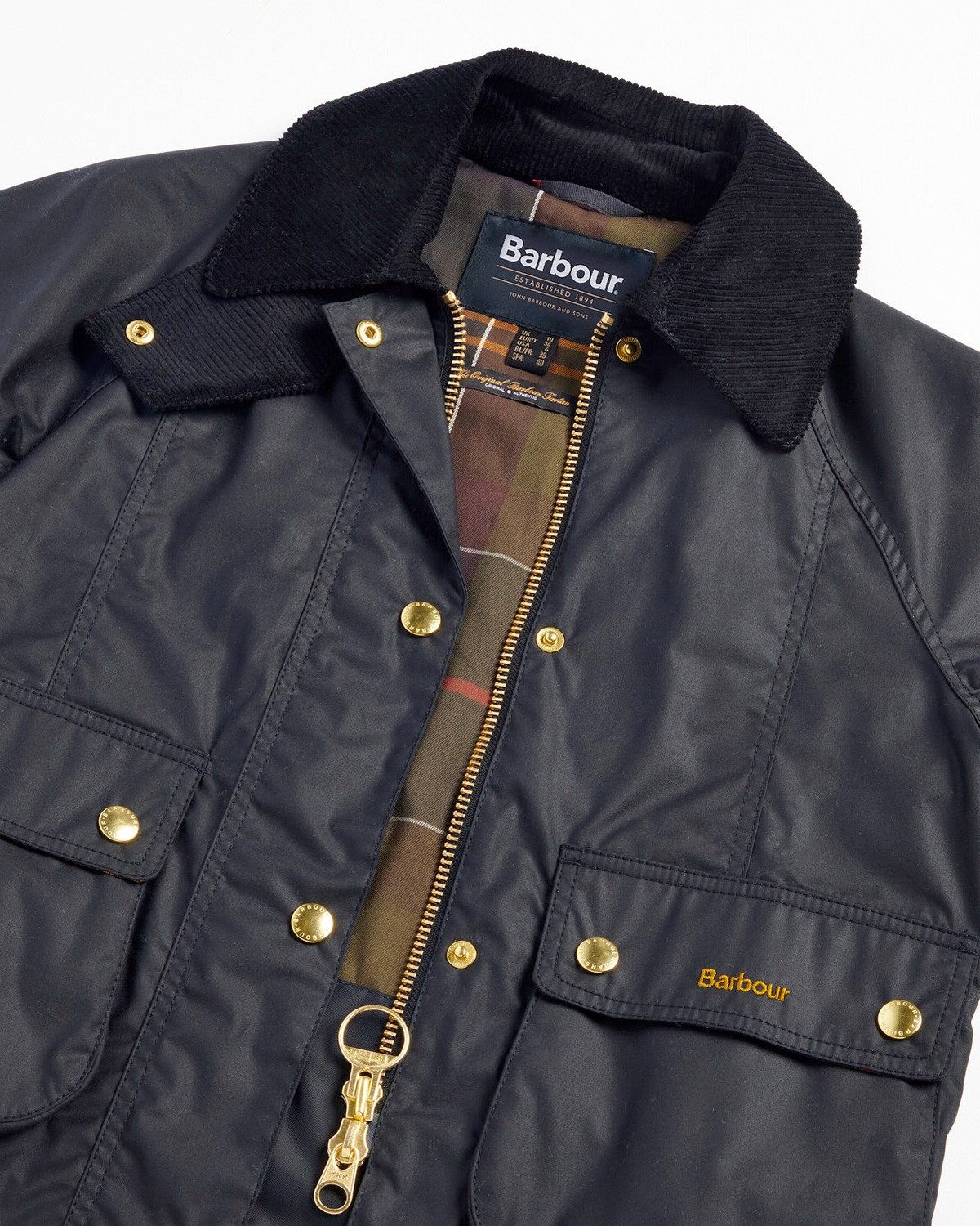 Barbour Allwetterjacke Wachsjacke Cropped Beadnell