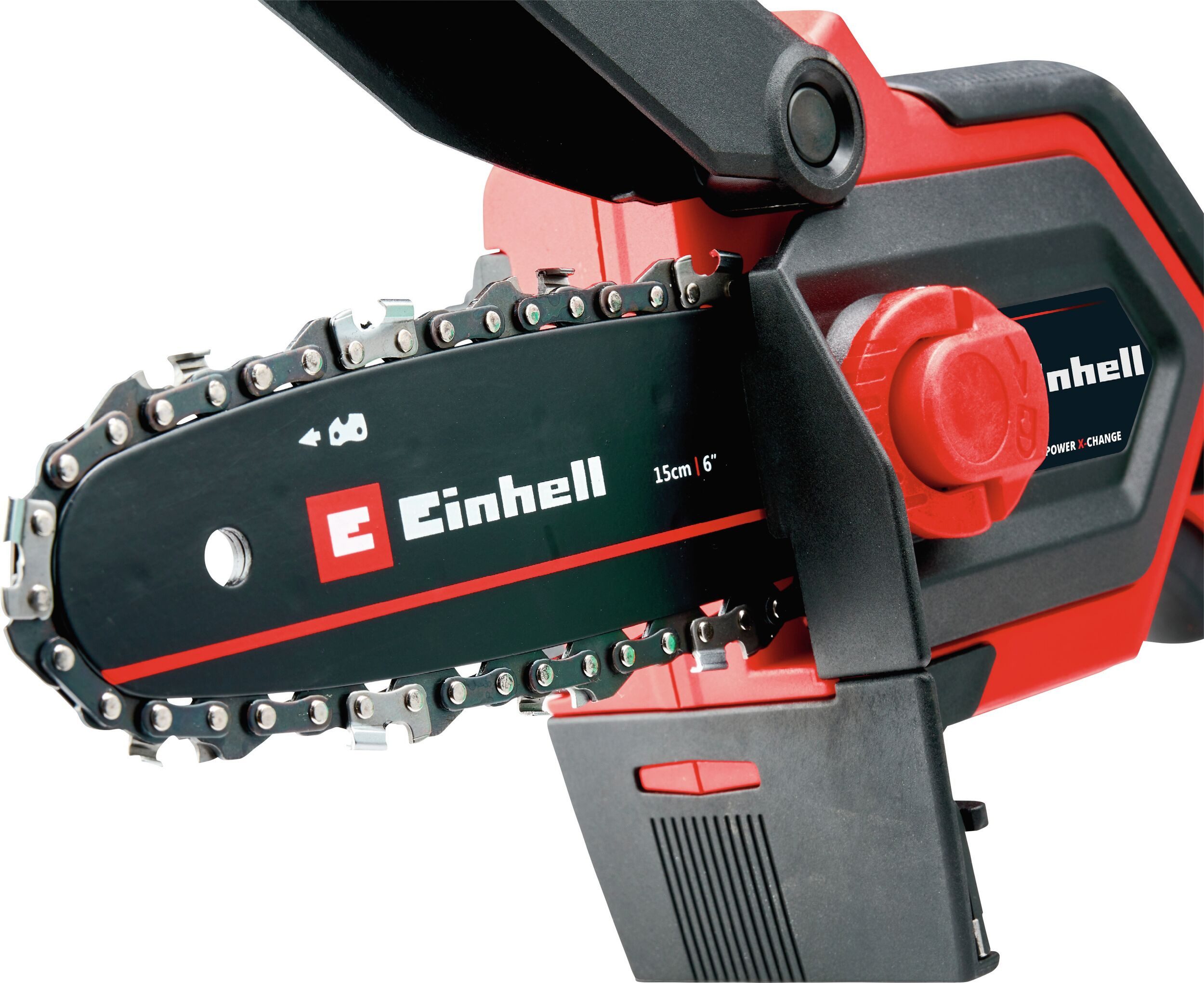 Einhell Akku-Kettensäge Power X-Change GE-PS 18/15 Li BL-Solo, 15,8 cm Schwertlänge, mit bürstenlosem Motor