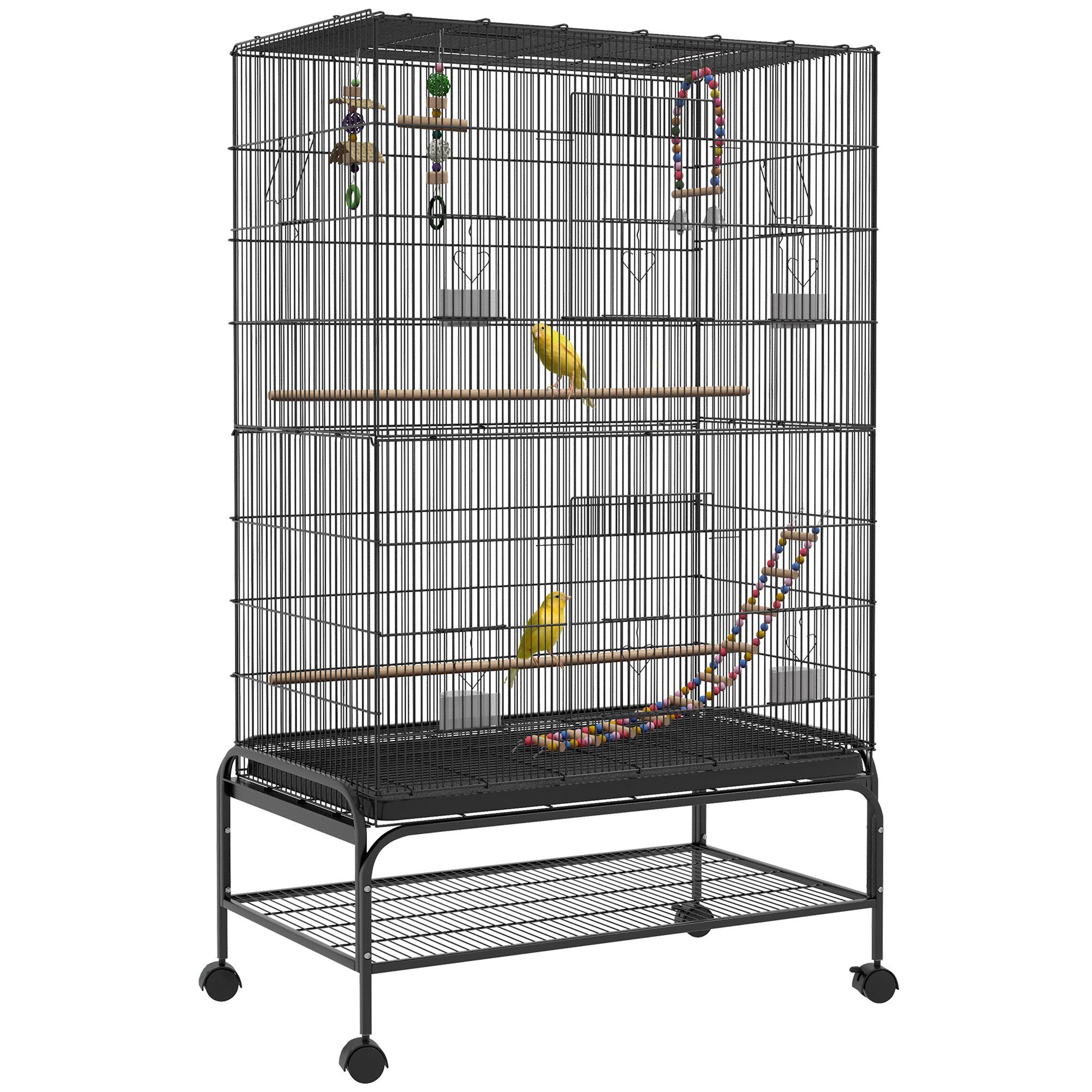 Vogelkäfig Vogelvoliere mit Sitzstangen Vogelbauer