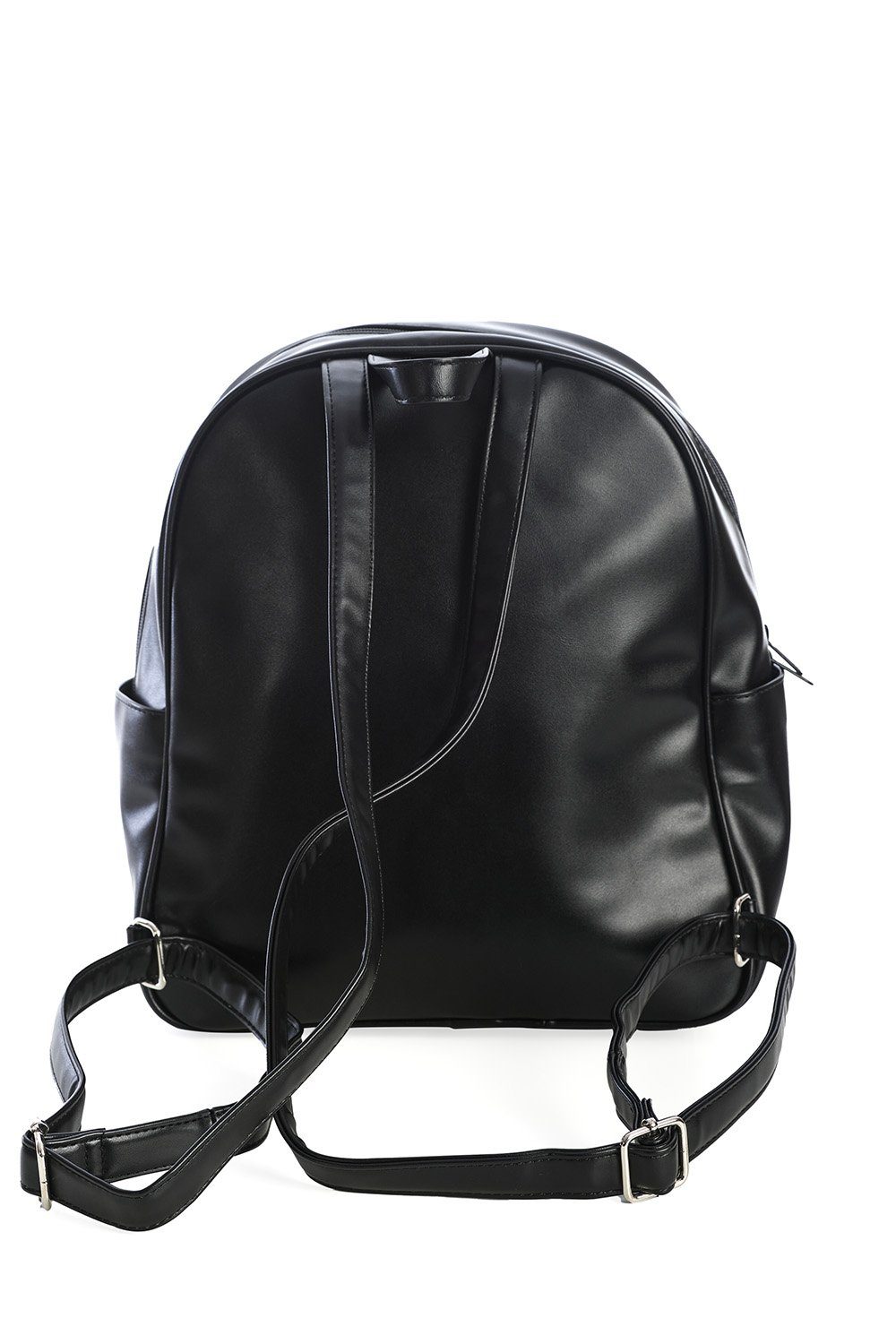 Banned Rucksack Haru Schwarz, Katzengesicht Print