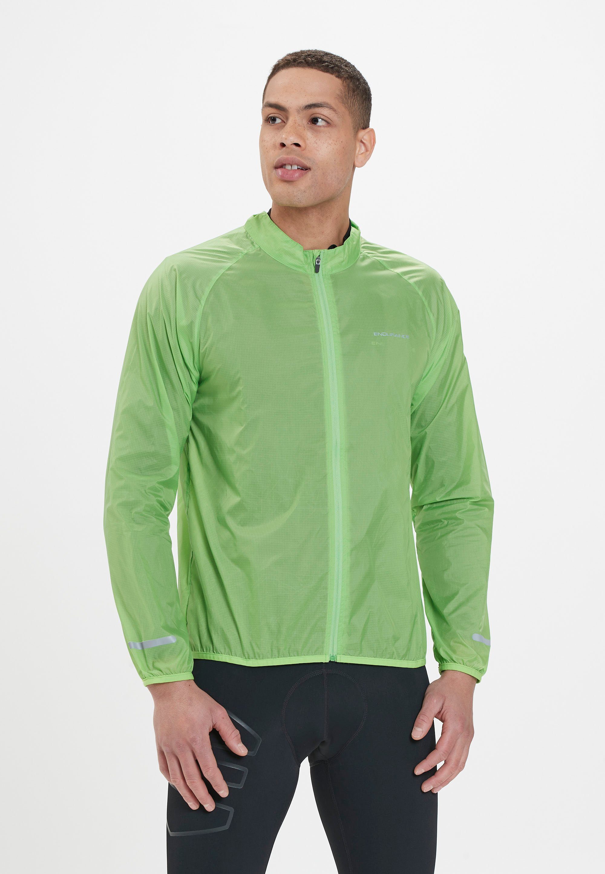 hochwertiger ENDURANCE Softshelljacke neongrün Windblock-Funktion mit IMILE