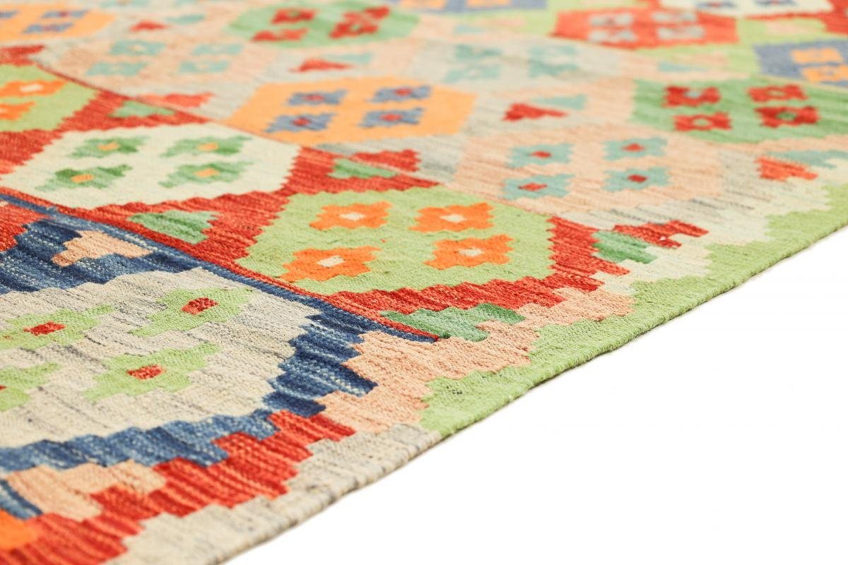 Orientteppich, Orientteppich rechteckig, Kelim 3 Nain Trading, Handgewebter Afghan Höhe: 158x195 mm