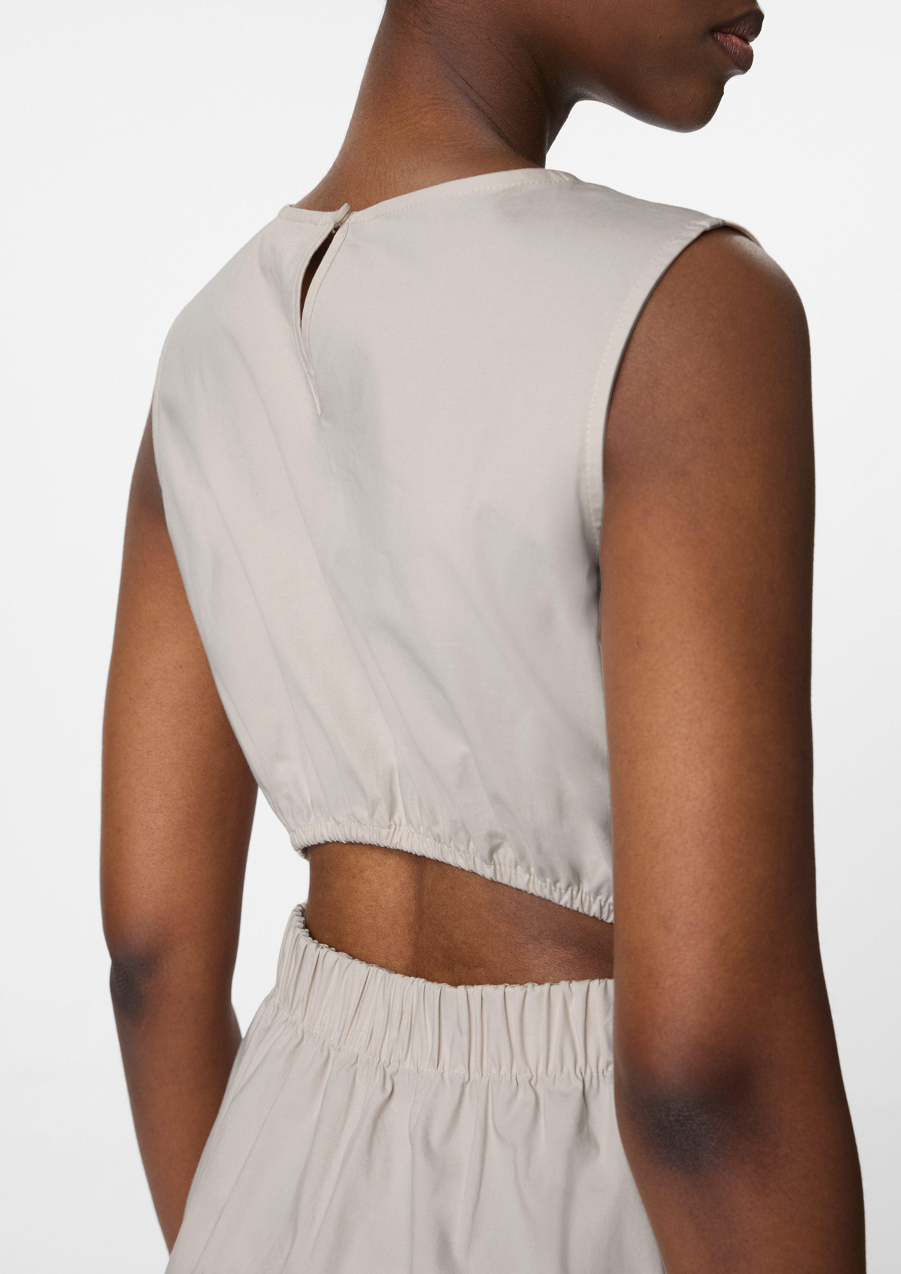 comma casual identity Maxikleid Langes Popeline-Kleid günstig online kaufen