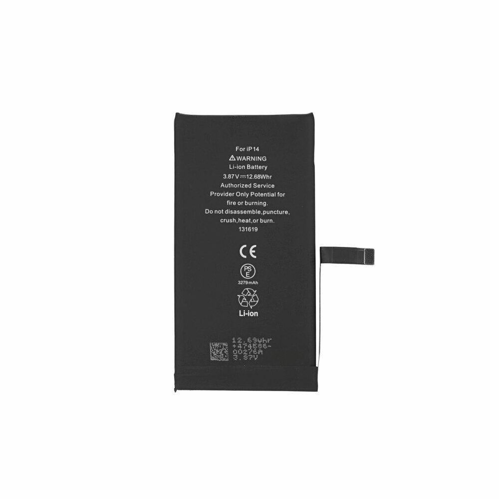 14 Akku für iPhone 14 wie Original 3125mAh Batterie Ersatzakku Handy-Akku (1 St)