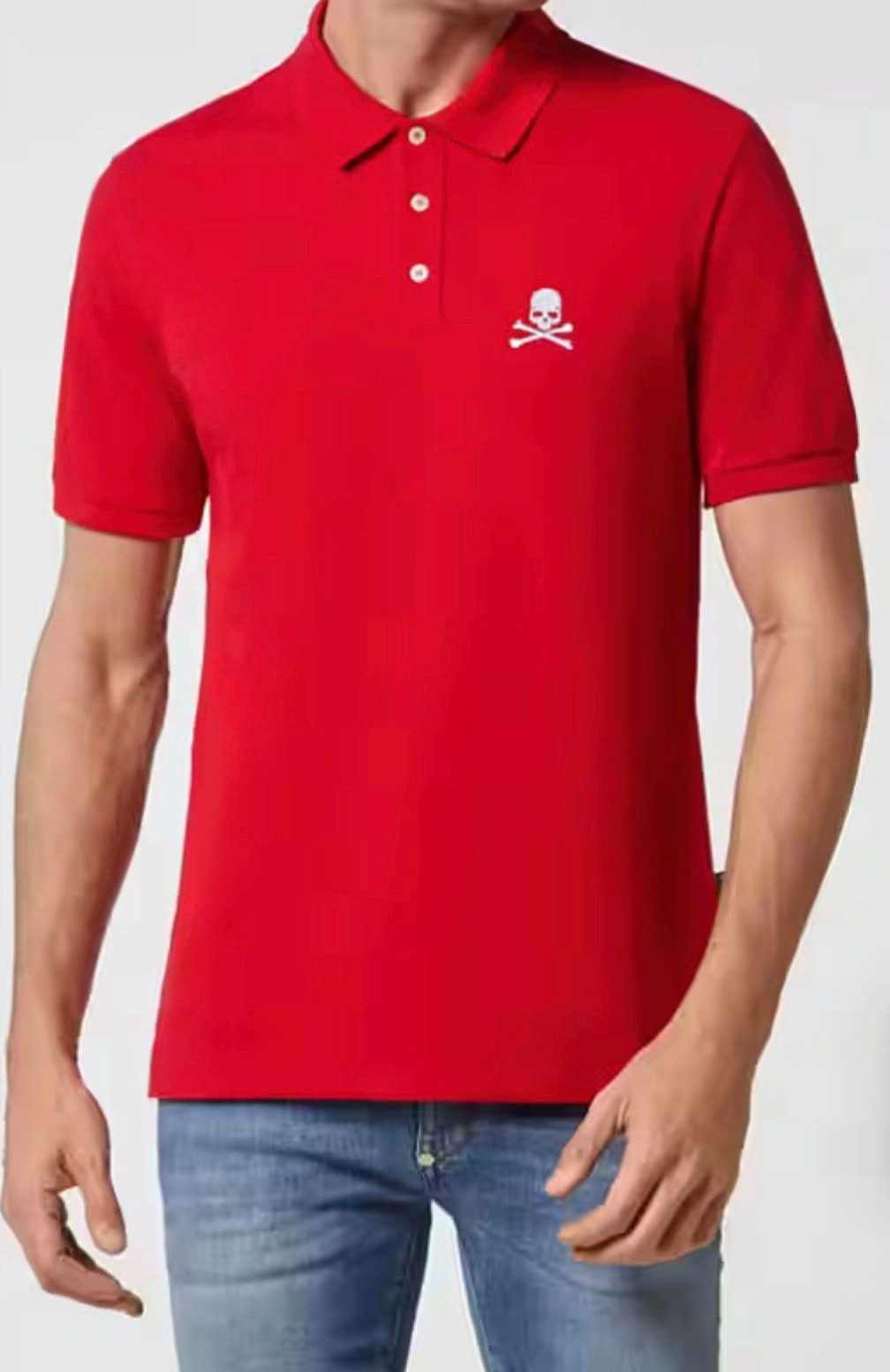 PHILIPP PLEIN Poloshirt Polo Hemd Totenkopf günstig online kaufen
