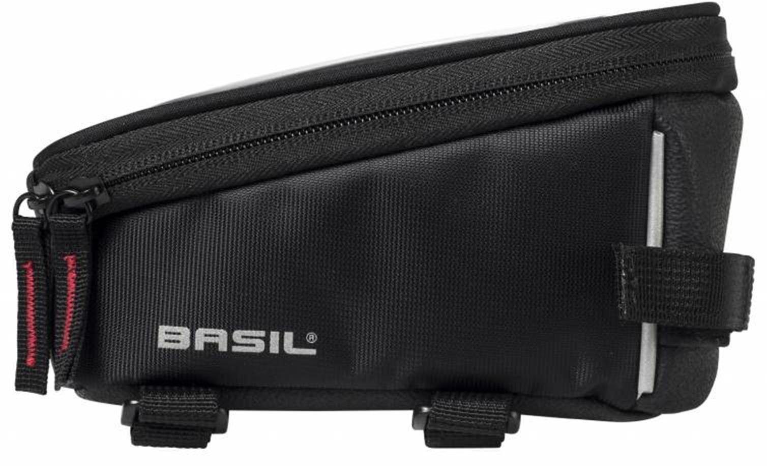 (Set, Basil 2-tlg., Regenhülle) Schwarz Sport mit Design Handy-Rahmentasche