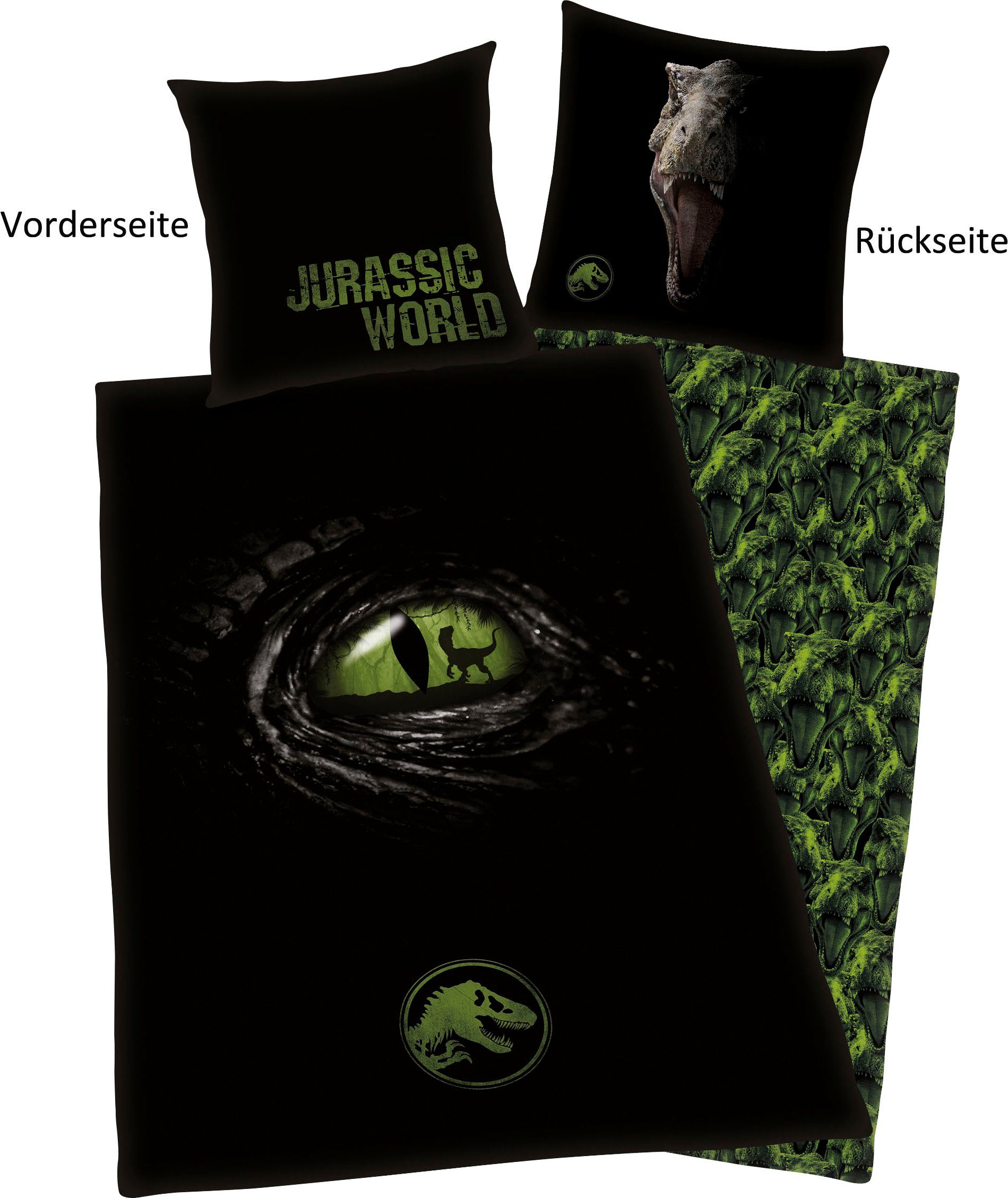 Jurassic World Wendebettwäsche Jurassic World, Renforcé, günstig online kaufen