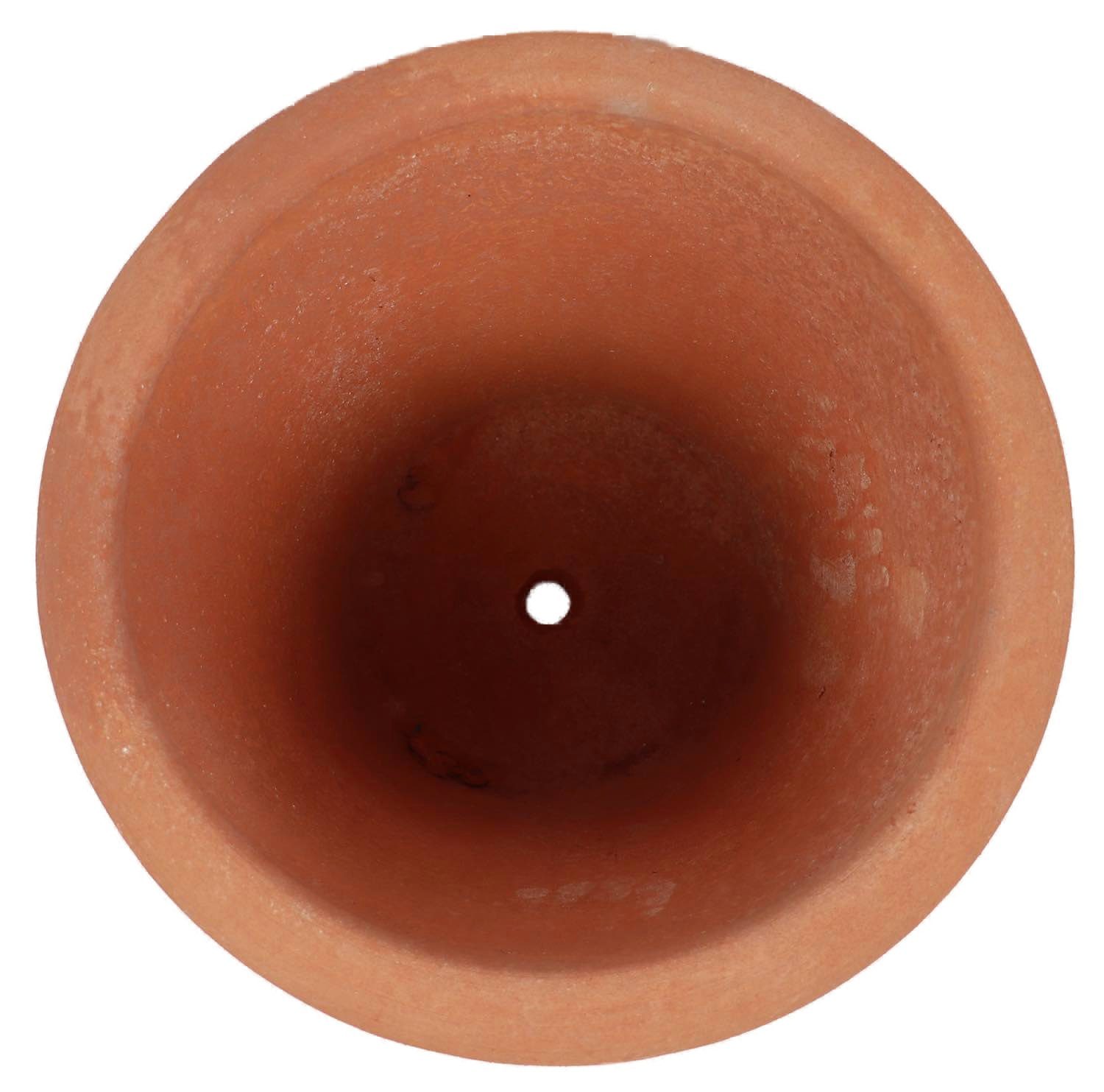 Hirsch Terracotta Pflanzkübel Vaso Liscio Toskana Impruneta 30cm, massiv - stabil - schön