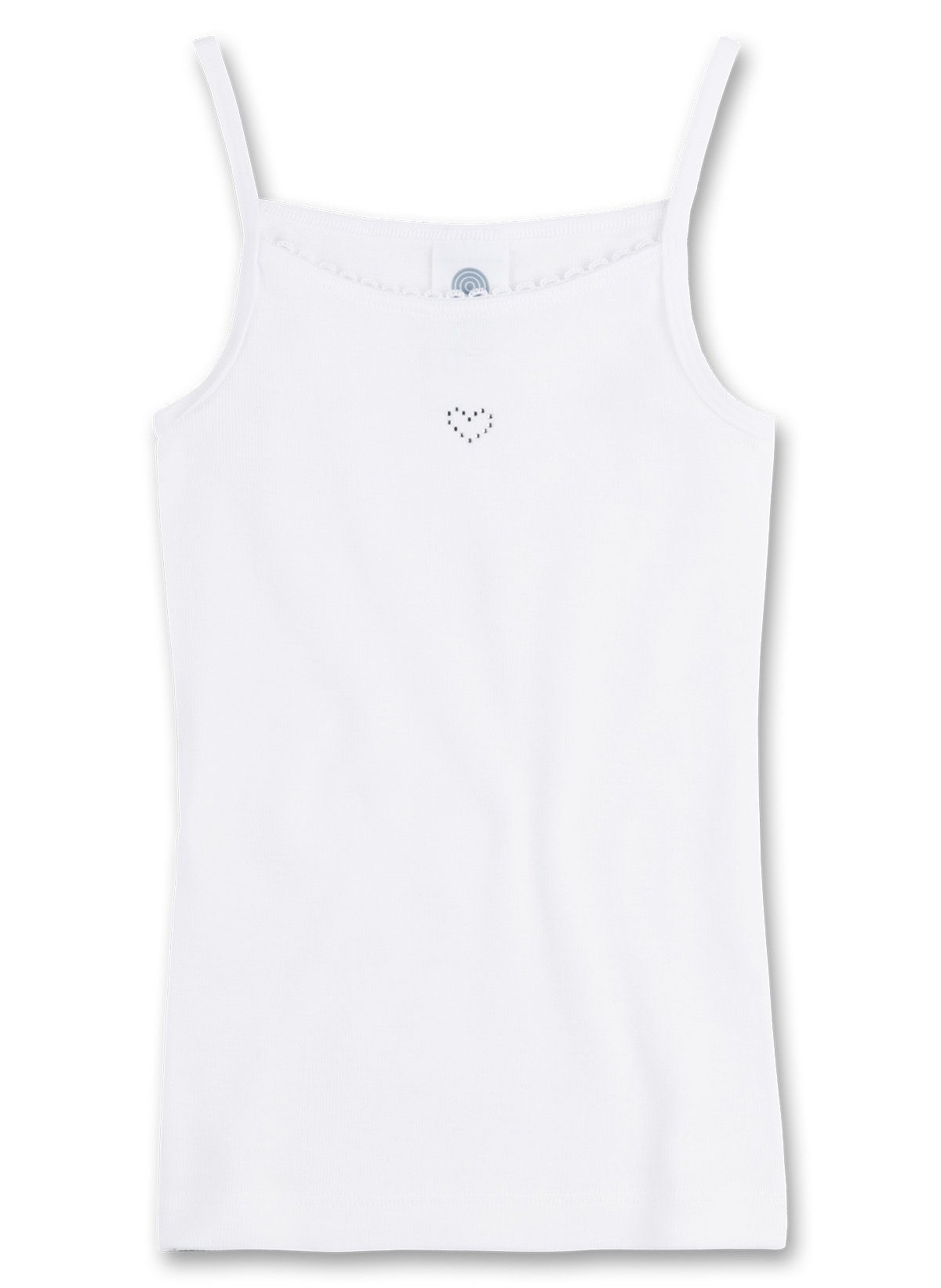 Unterhemd Mädchen - Unterhemd Herzmotiv mit Sanetta Shirt Basic