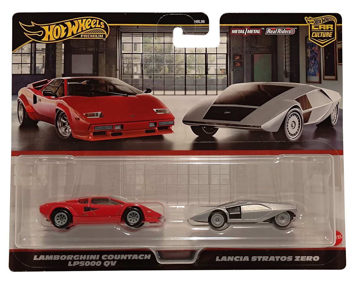 Hot Wheels Spielzeug-Auto Hot Wheels Premium Car Culture Lamborghini Countach LP5000 QV Lancia