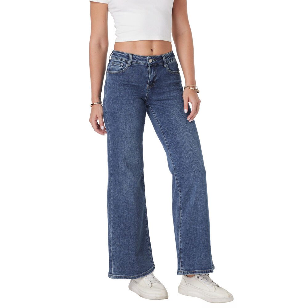Ital-Design Weite Jeans Damen Freizeit (91279962) Used-Look Stretch Relaxed günstig online kaufen