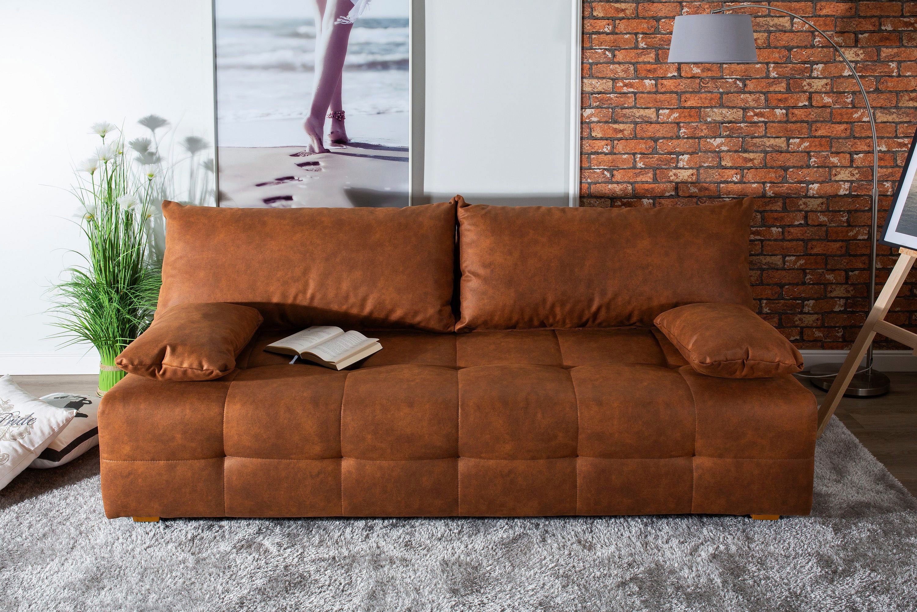 COLLECTION AB Schlafsofa "Bella, B: 196 cm, Liegefl. 145x196 cm" mit Bettfu günstig online kaufen