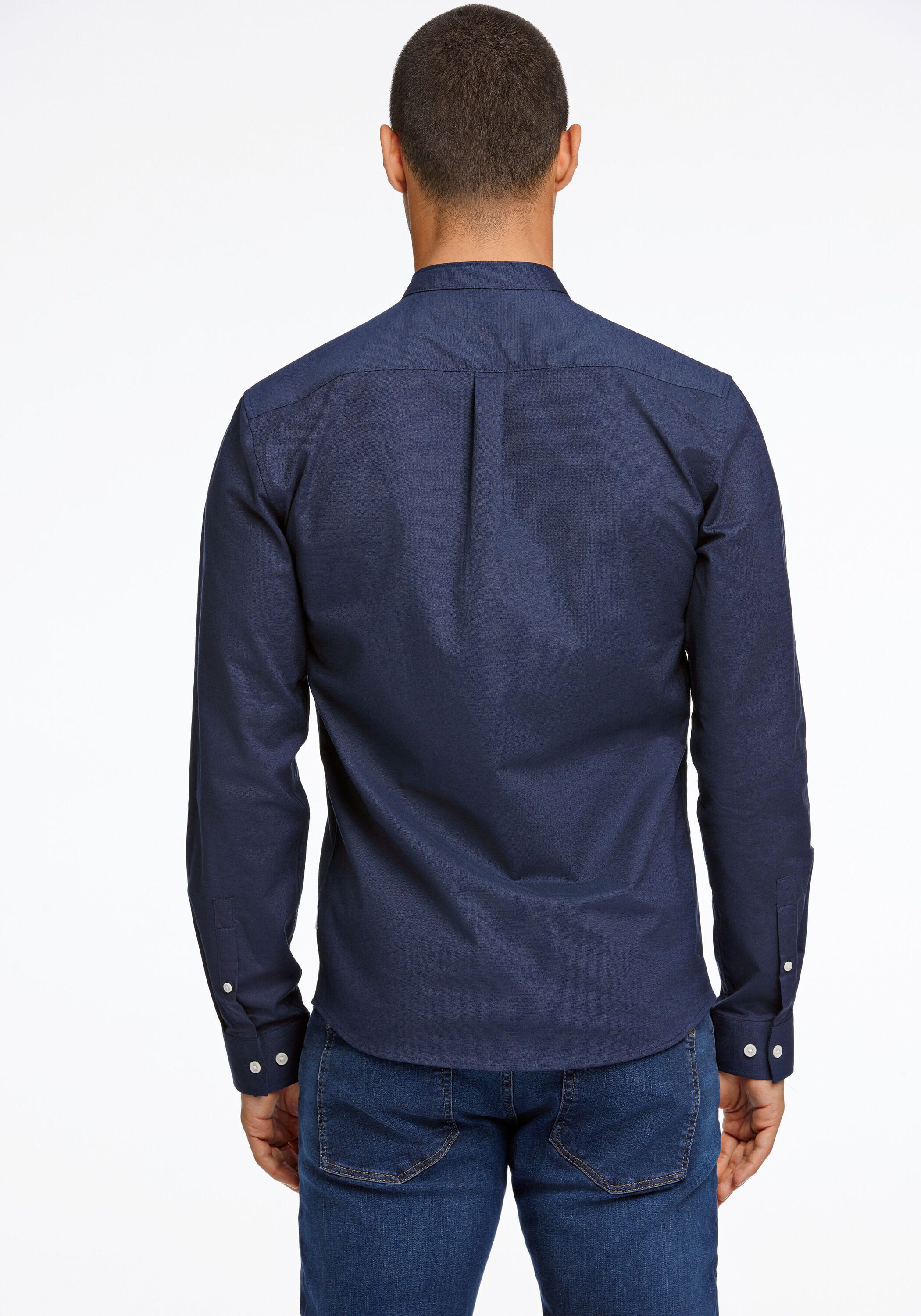LINDBERGH Businesshemd Oxford-Hemd (Langarm) Slim Fit – Bild 2 von 5