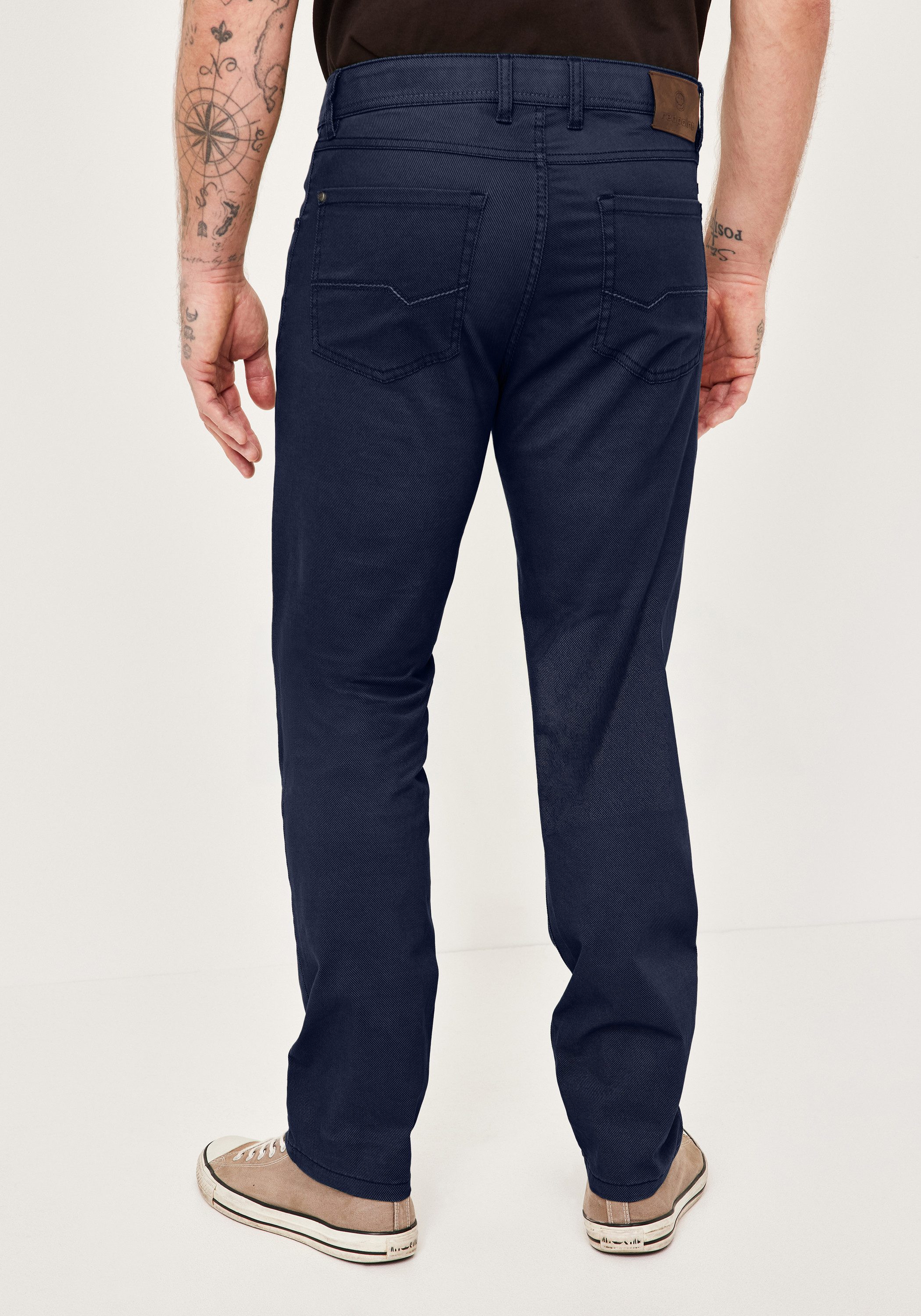 Redpoint Stoffhose MONTREAL Modern Fit Stoffhose mit elastischem Bund – Bild 3 von 5