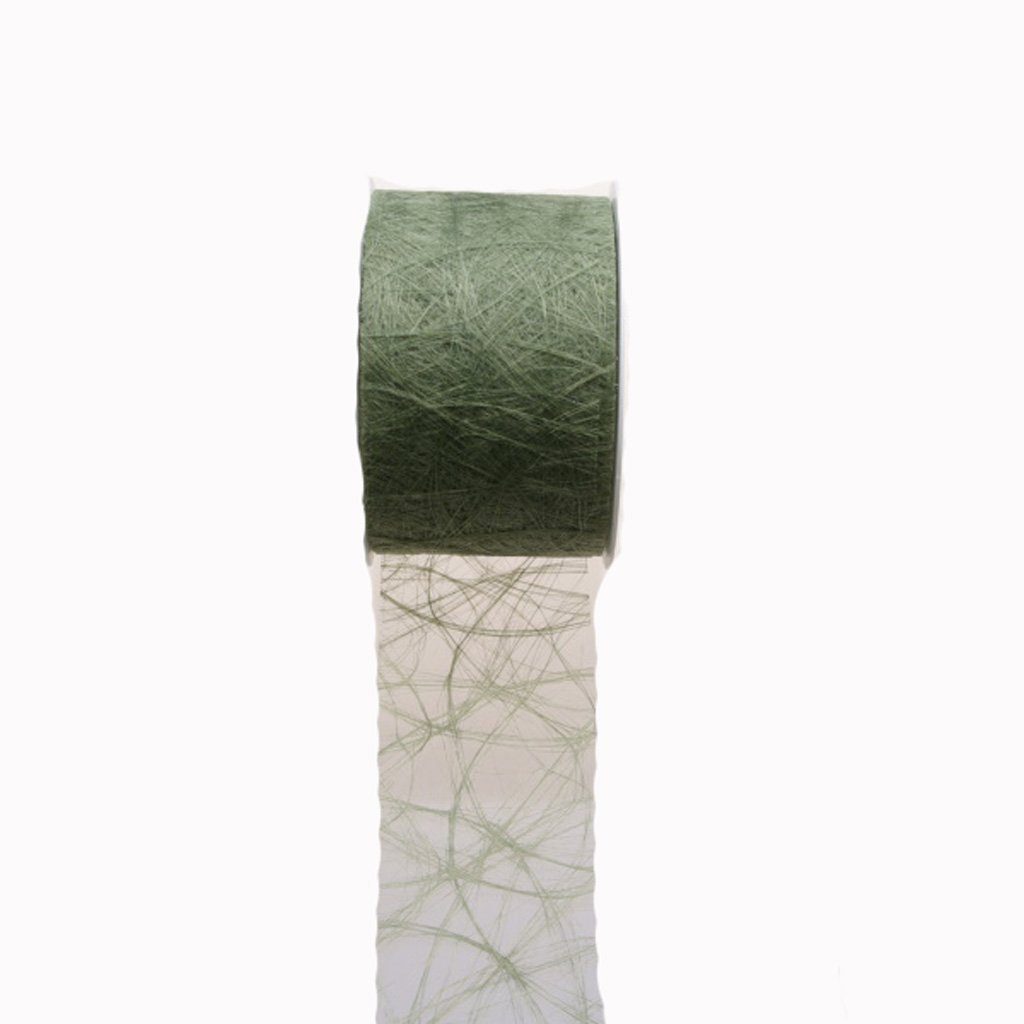 cm AS Tischband-Hussenband- olive-moosgrün-7,9 Meter auf breit-50 Sizoweb Deko Tischläufer