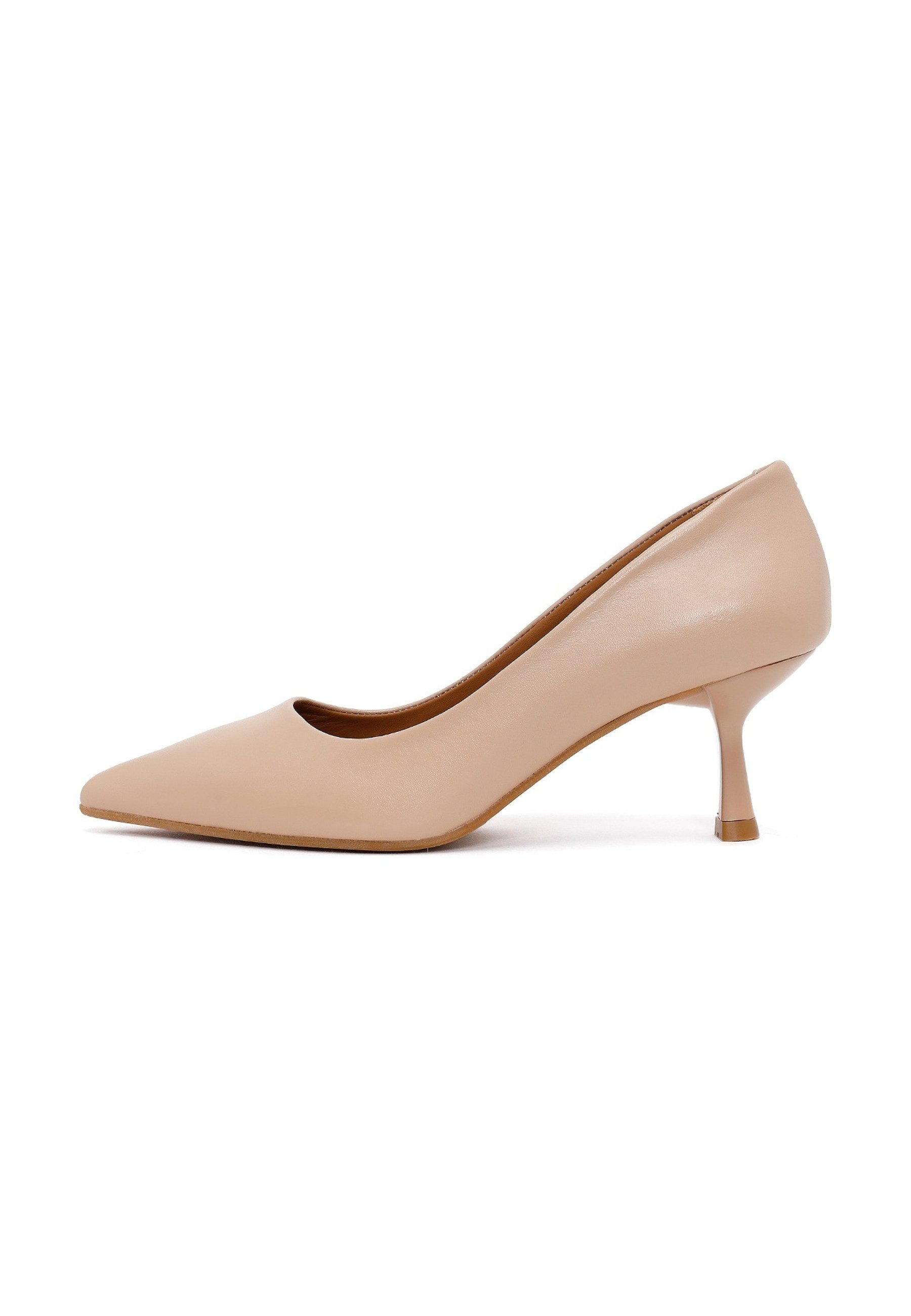 Derimod Leder-Kitten-Heel-Pumps Pumps