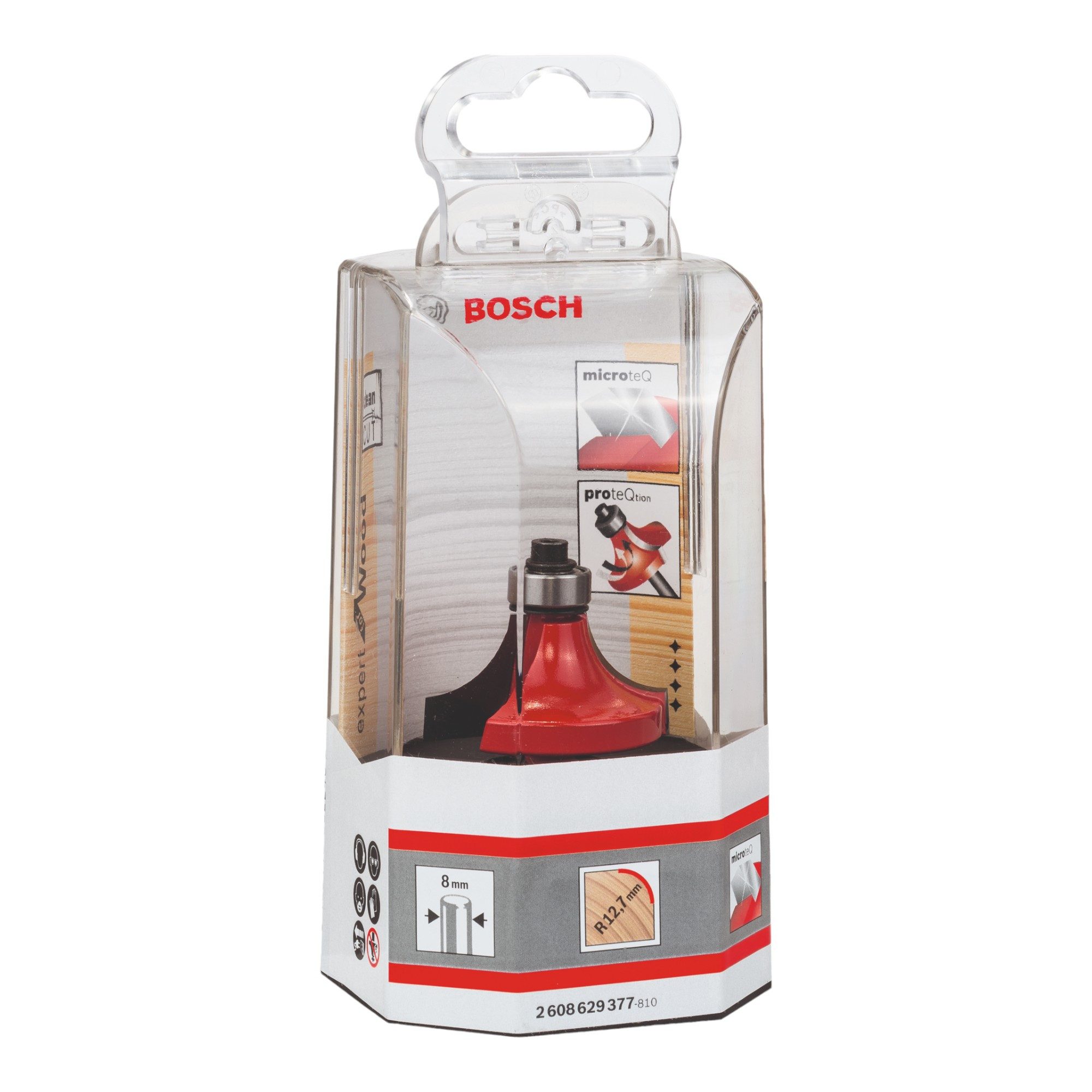 Thumbnail - Bosch Professional Fräser-Set Expert for Wood Abrundfräser 38,1 x 19 x 8 mm R 12,7 mm (2608629377)