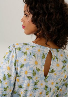 Aniston CASUAL Sommerkleid mit bezaubernden Margeriten bedruckt - NEUE KOLLEKTION