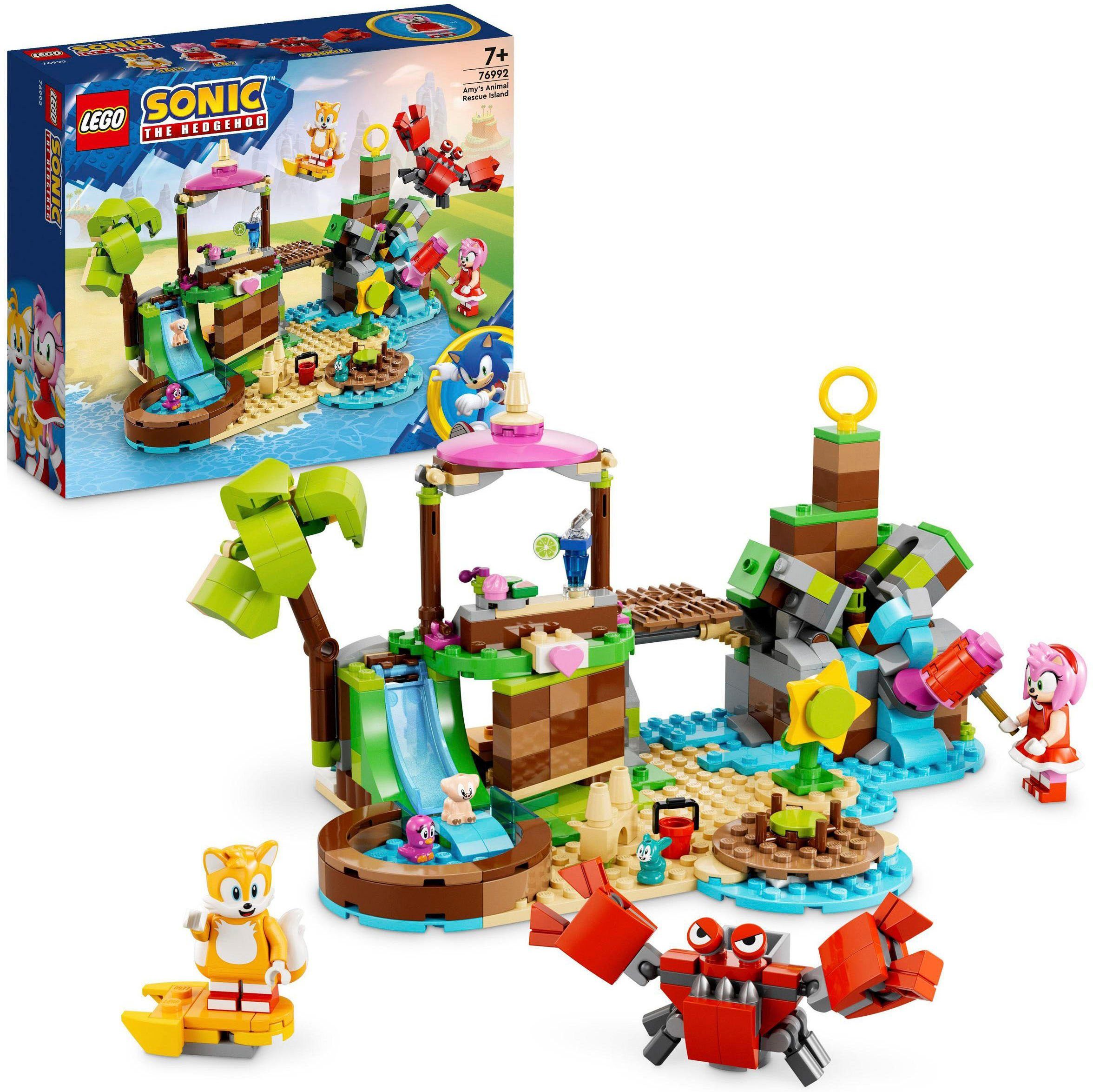 LEGO® Konstruktionsspielsteine Amys Tierrettungsinsel (76992), LEGO® Sonic, (388 St), Made in Europe