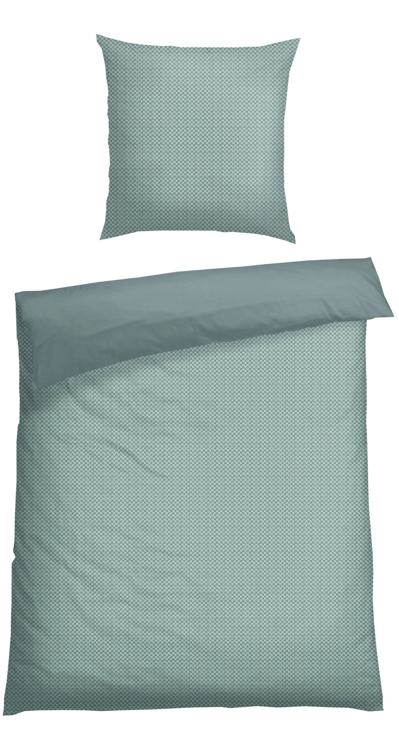 Schiesser Wendebettwäsche Lucy aus weicher Baumwolle im schlichten Minimaldessin, Feinbiber, 2 teilig, MADE IN GREEN by OEKO-TEX®-zertifiziert