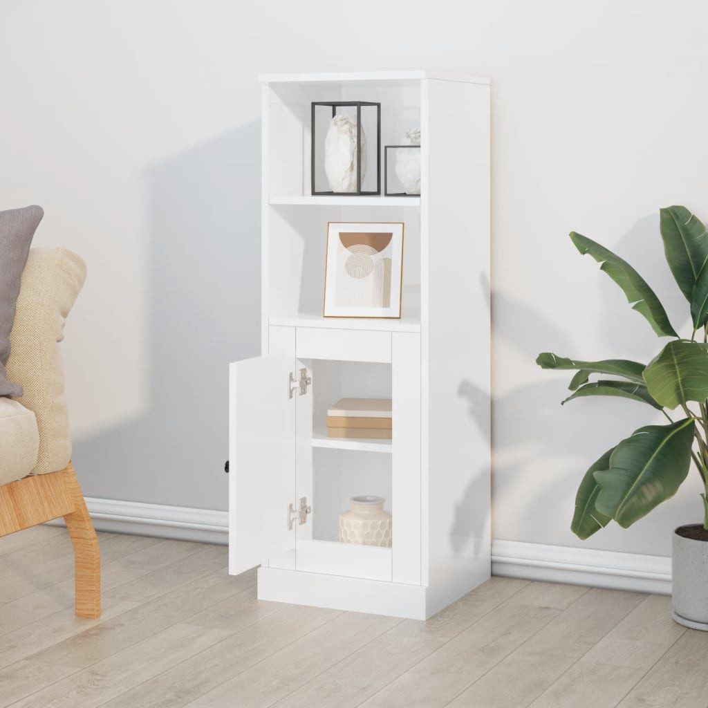 vidaXL Highboard Highboard Hochglanz-Weiß 36x35,5x103,5 cm günstig online kaufen