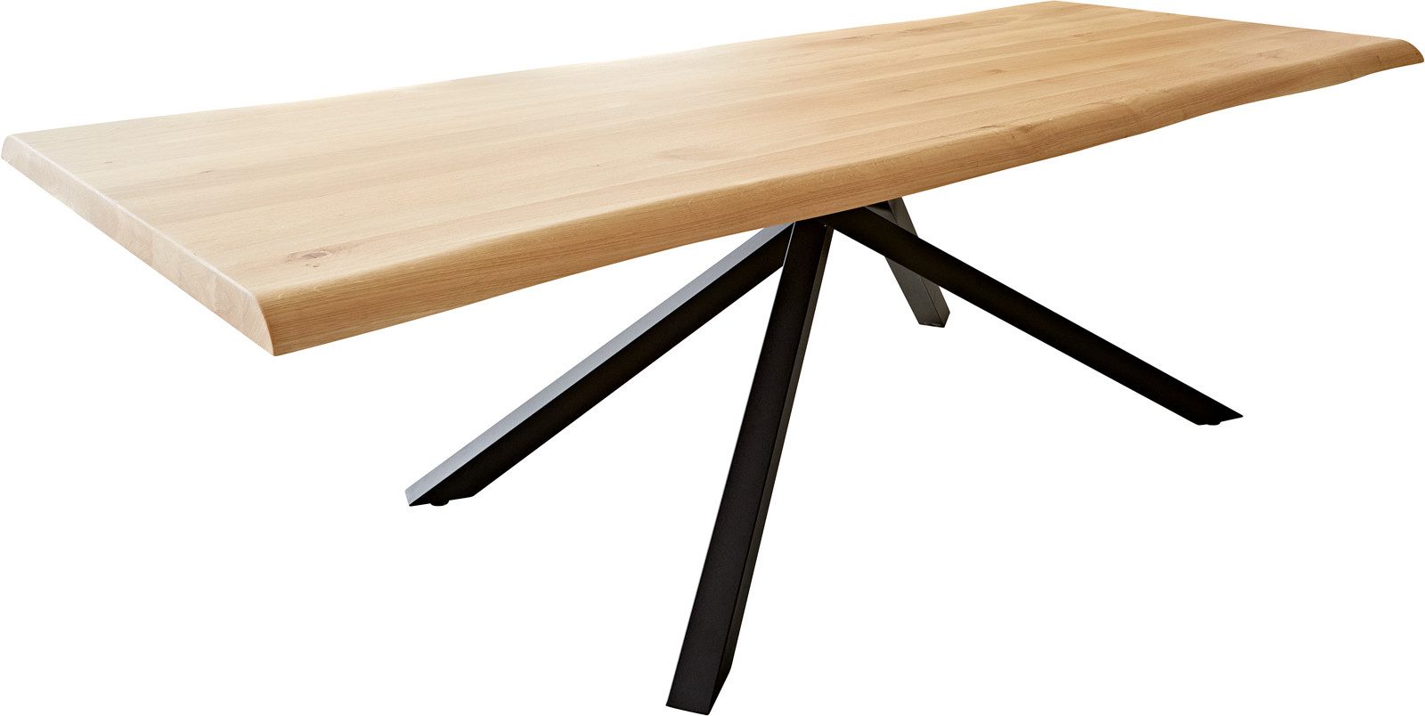 DELIFE Esstisch Edge, Eiche Natur 260x100 günstig online kaufen