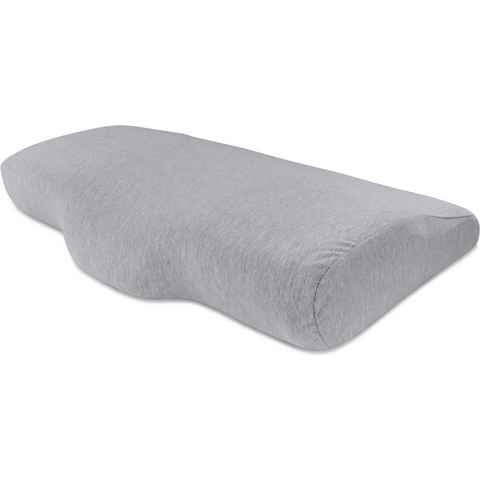 Visko-Kissen Memory Foam Nackenkissen Medan, Aspero, Füllung: PUR-Kaltschaum, Bezug: 60 % Polyester, 40 % Viskose, Kopfkissen - Nackenstützkissen inklusive Bezug