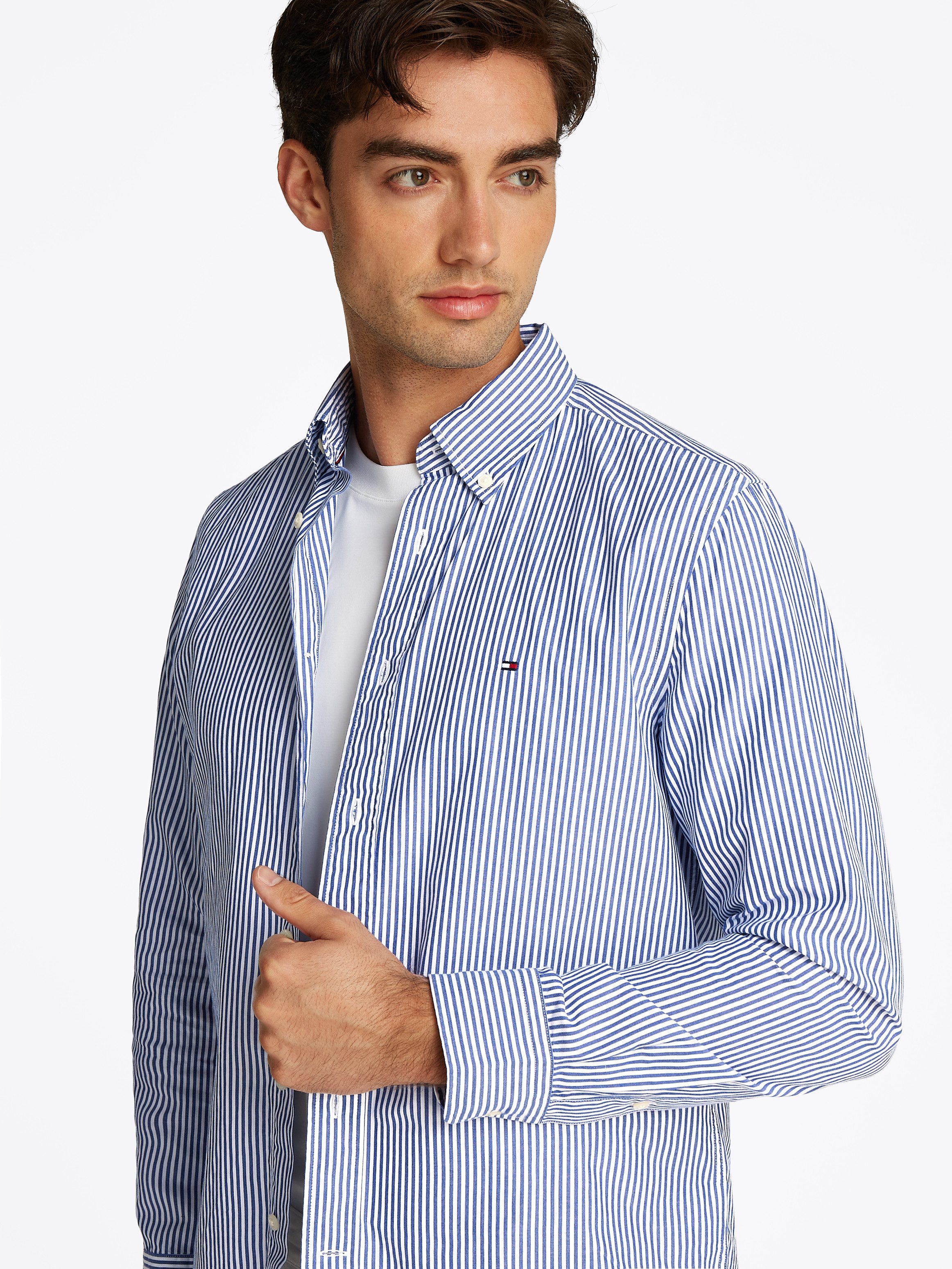 Tommy Hilfiger Langarmhemd FLEX POPLIN CLASSIC günstig online kaufen