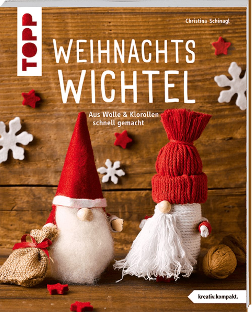 TOPP Kreativ Bücher-Adventskalender Weihnachtswichtel - Aus Wolle & Klorollen schnell gemacht (1-tlg)