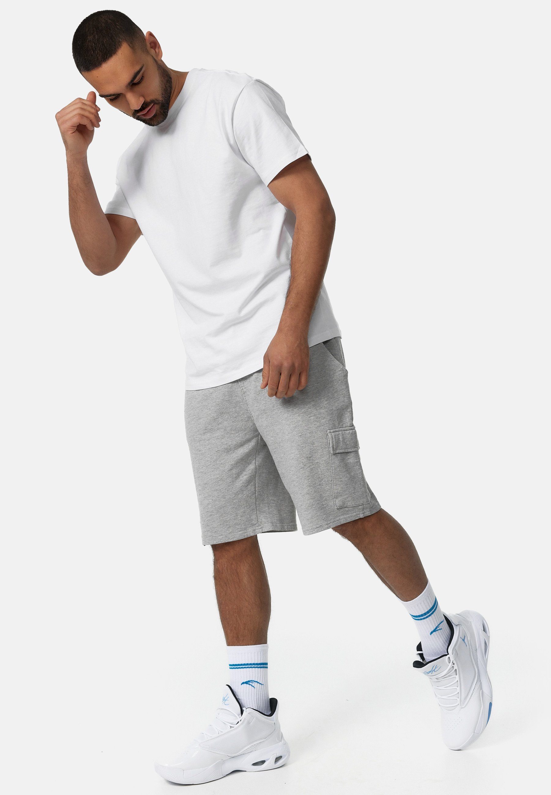 Indicode Sweatshorts White Rock günstig online kaufen