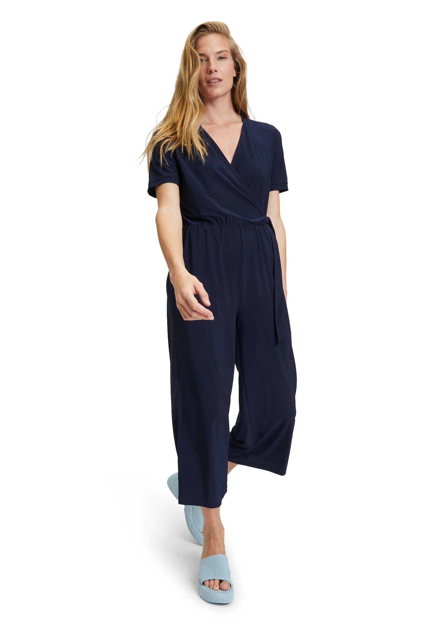 Betty Barclay Cartoon Jumpsuit mit Bindegürtel (1-tlg) Design