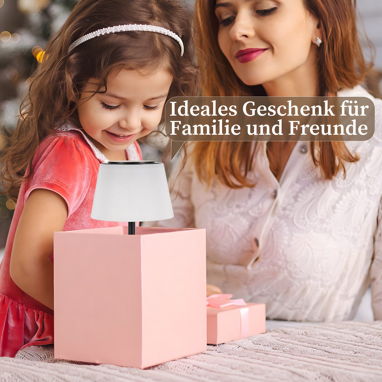 ZMH LED Tischleuchte Touch-Dimmer Tischlampen Modern 3600mAh Akku kabellos für Wohnzimmer, LED fest integriert, 3000-5000K, mit USB Aufladbar,4W,Warmweiß-Neutra – Bild 5 von 5