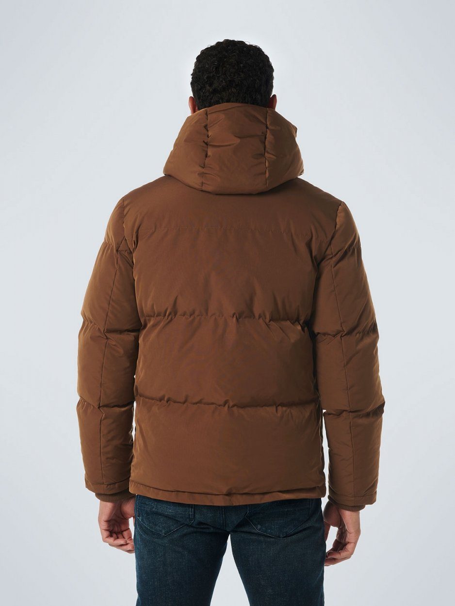 Fit Jacket Hooded Padded Camel NO EXCESS Winterjacke Short