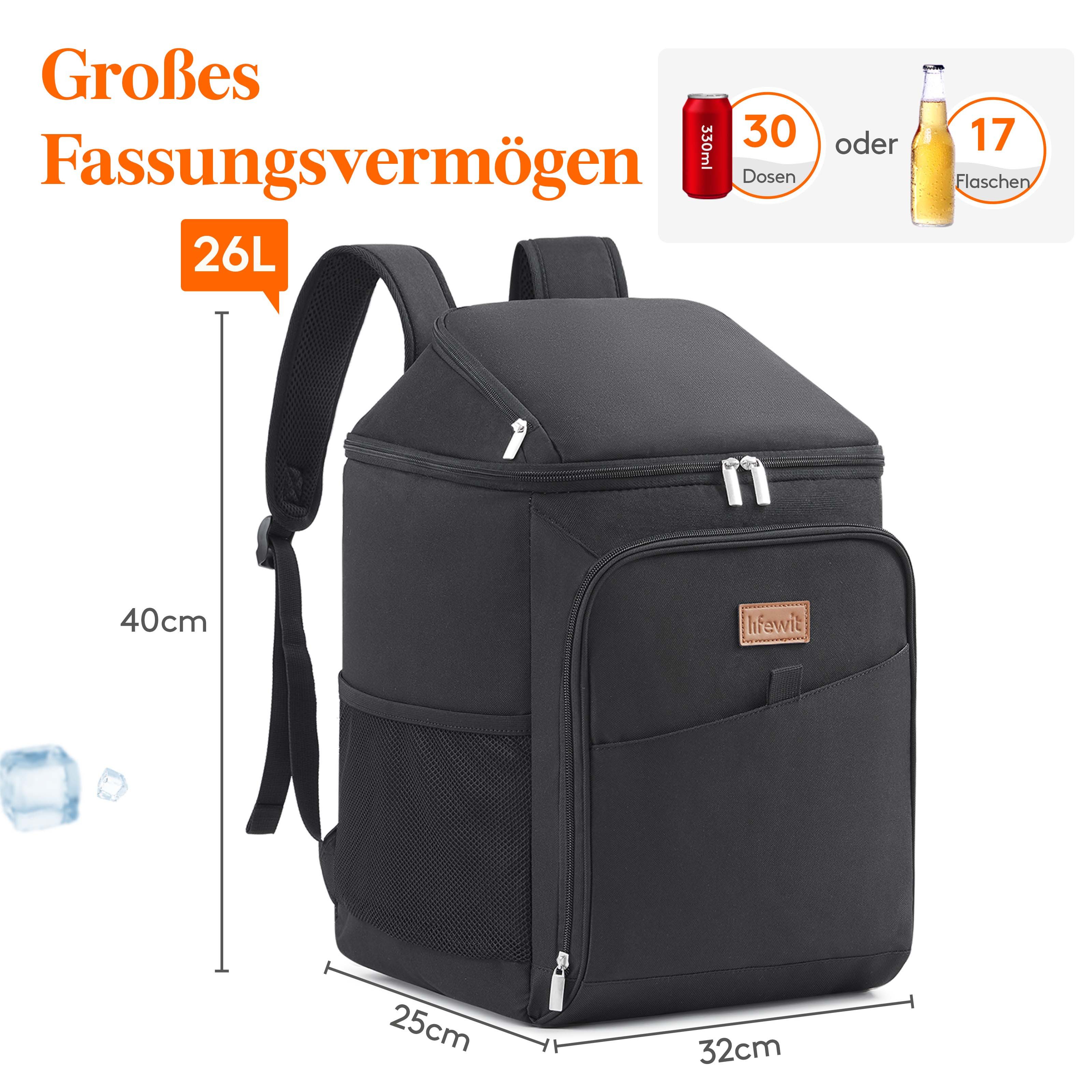 Lifewit Picknickrucksack Isolierte Kühltasche, Große kühlrucksack, tragbare Lunchtasche