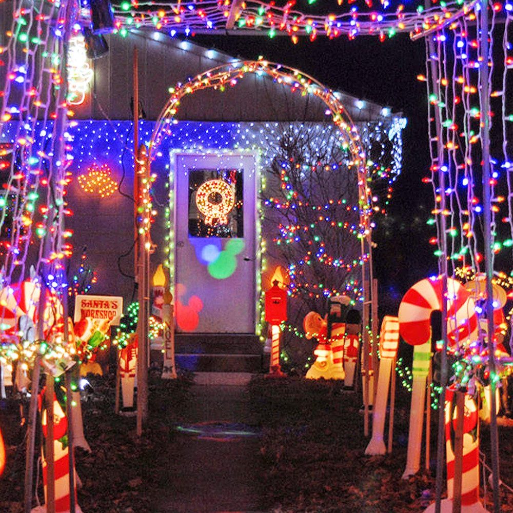 Rosnek Lichterkette 20M/30M/50M/100M 31V DC LED-Lichterkette, Timer, Speicherfunktion, 8 Modi für Zuhause Garten Hof Hochzeit Weihnachtsfeier Feiertag – Bild 5 von 5