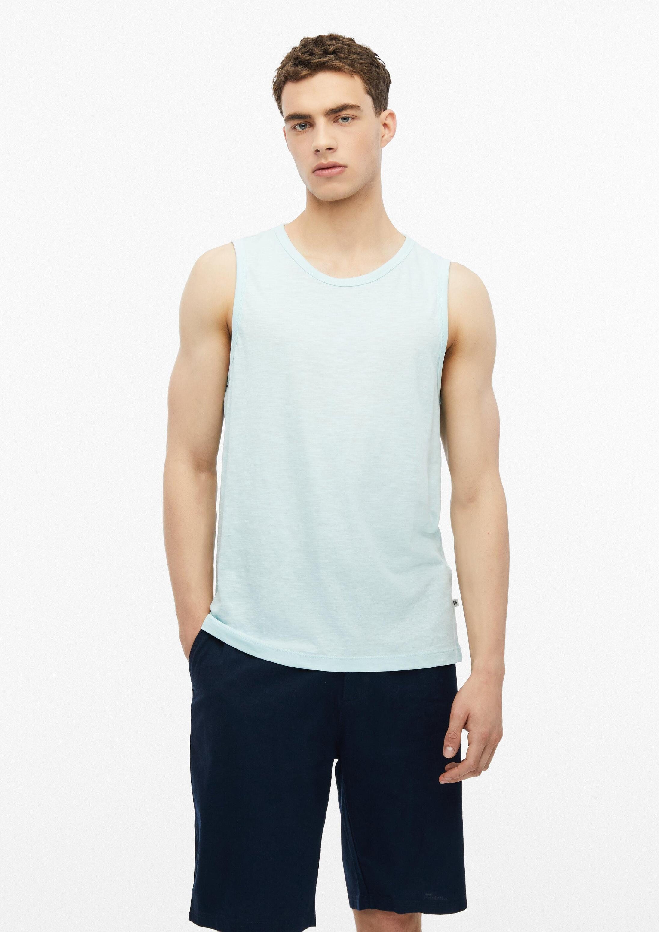 s.Oliver Muskelshirt T-Shirt Meliertes Tanktop aus Baumwollmix