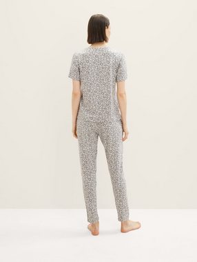 TOM TAILOR Schlafhose Pyjamahose mit Leo-Print